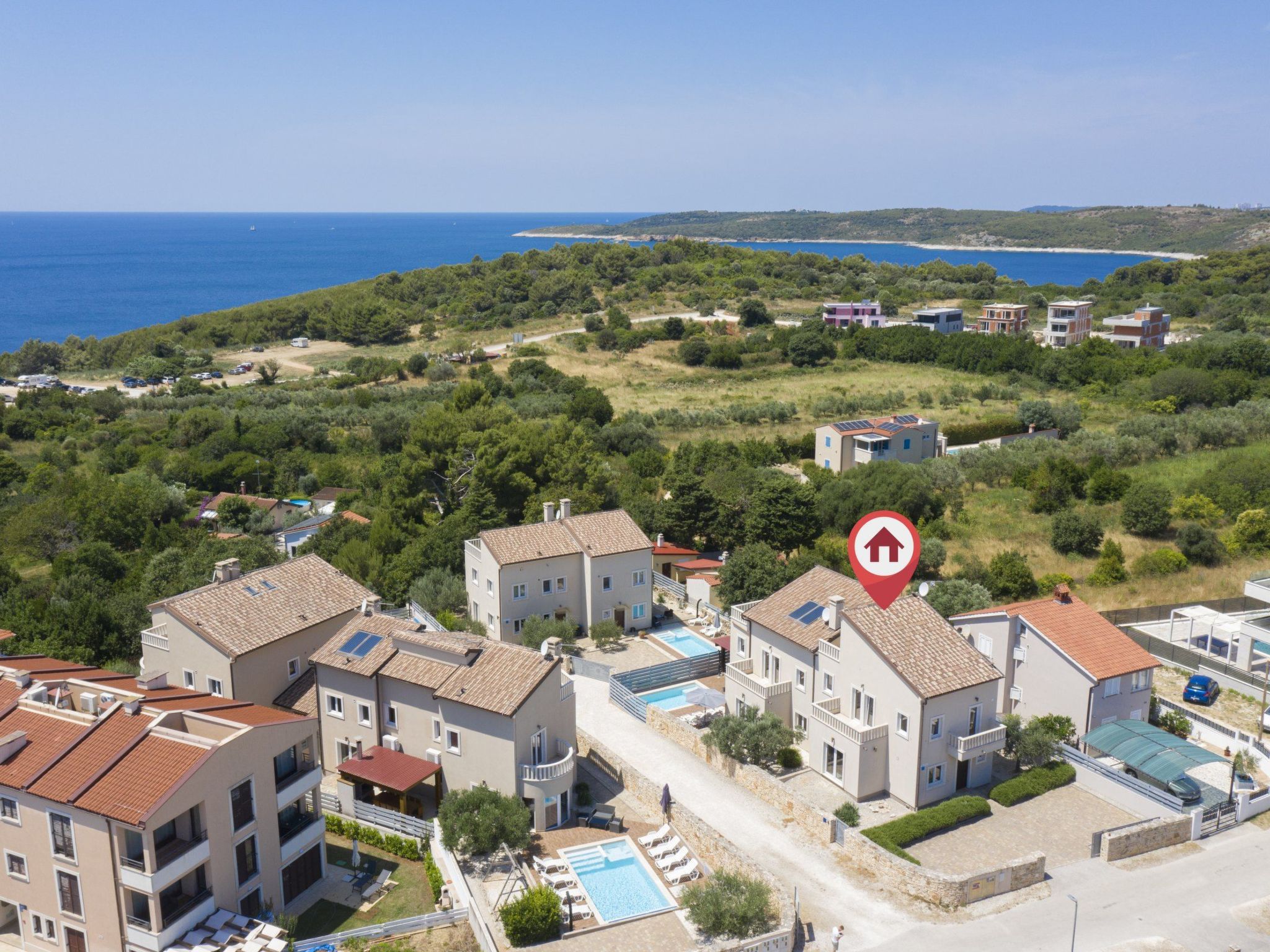 Villa Castagna in Premantura mit Pool und Sauna-Dedans