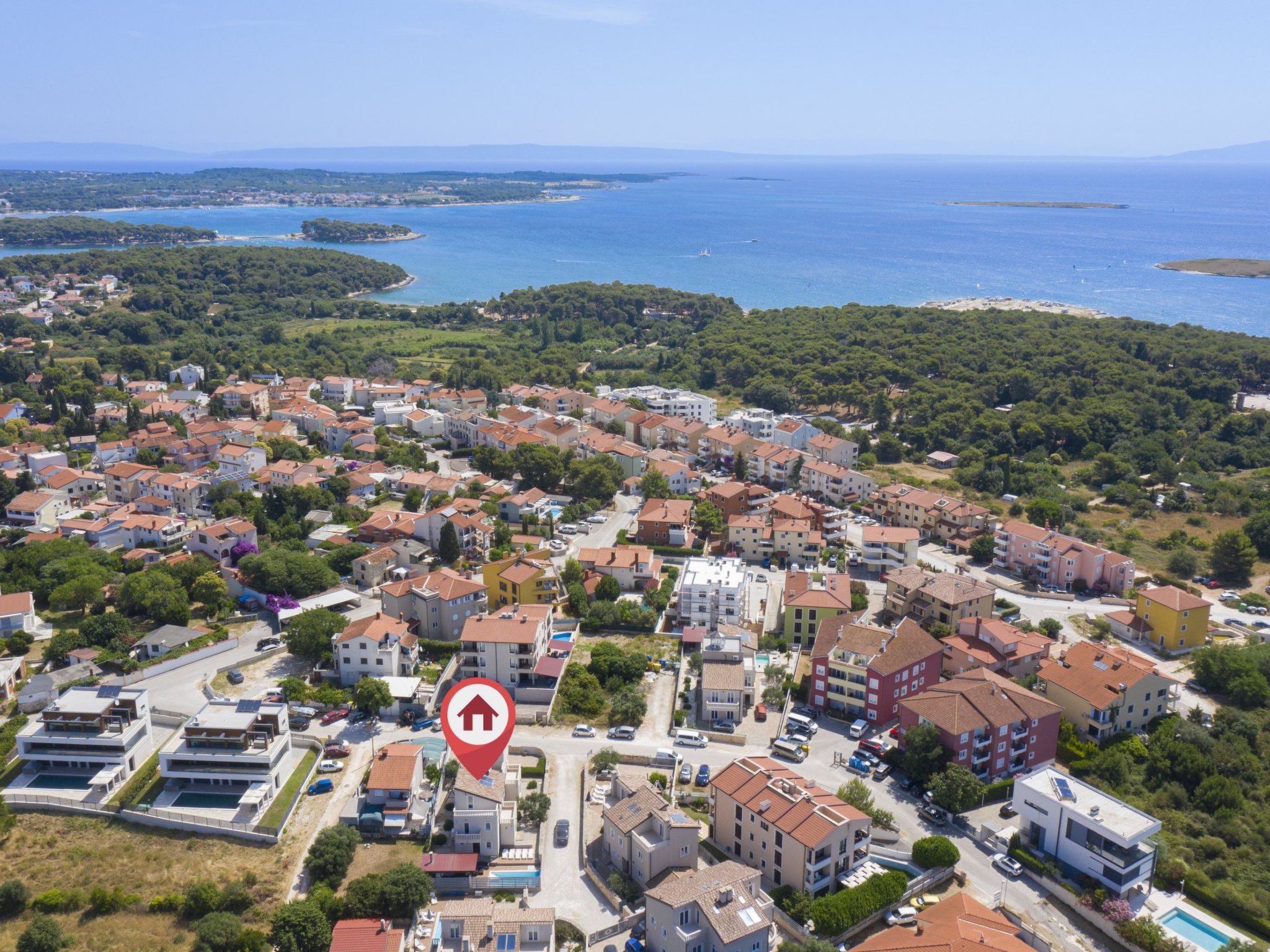 Villa Castagna in Premantura mit Pool und Sauna-Dedans
