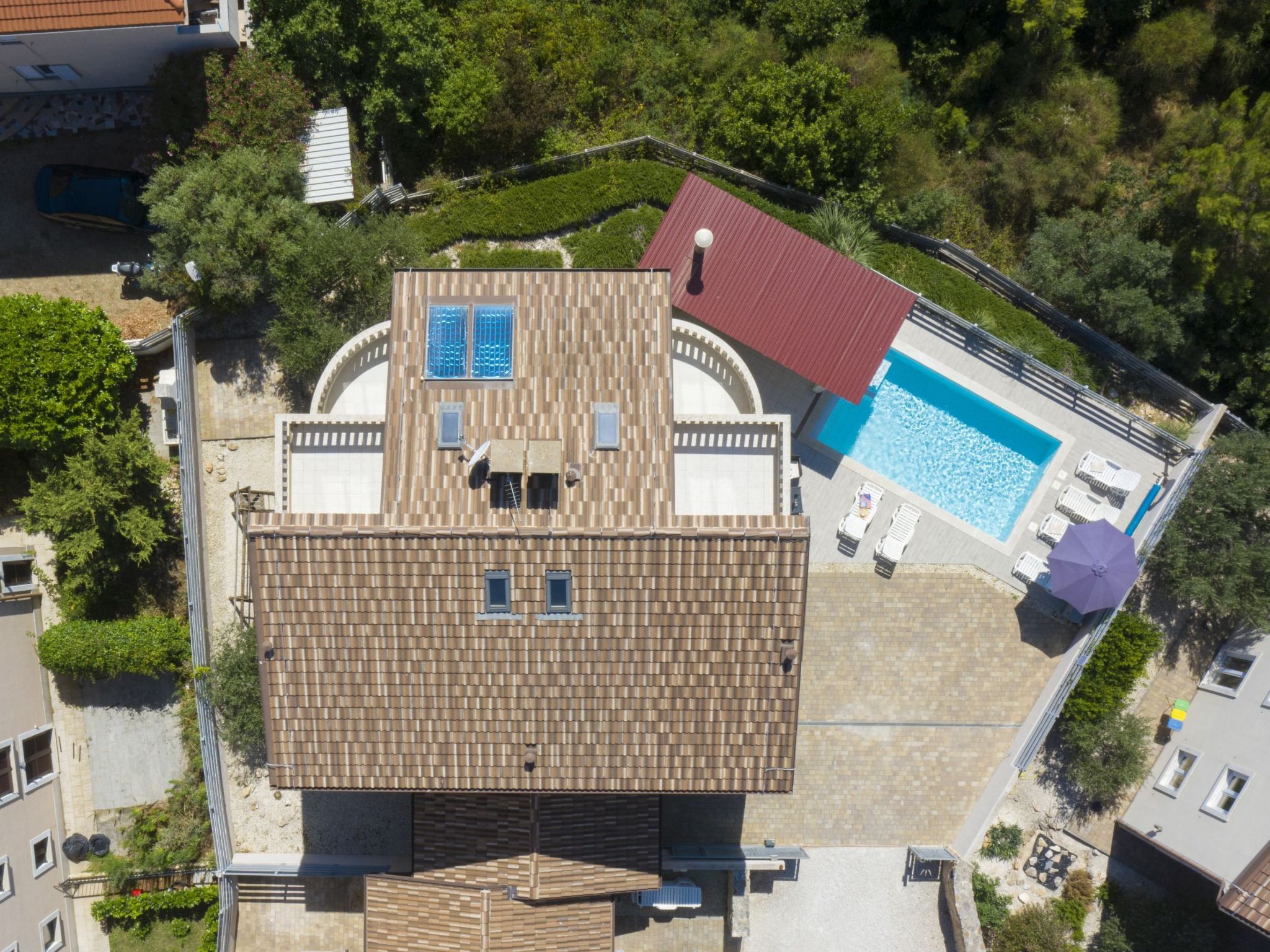 8-Schlafzimmer-Villa Bianca mit Pool, Sauna, Billard-Dedans