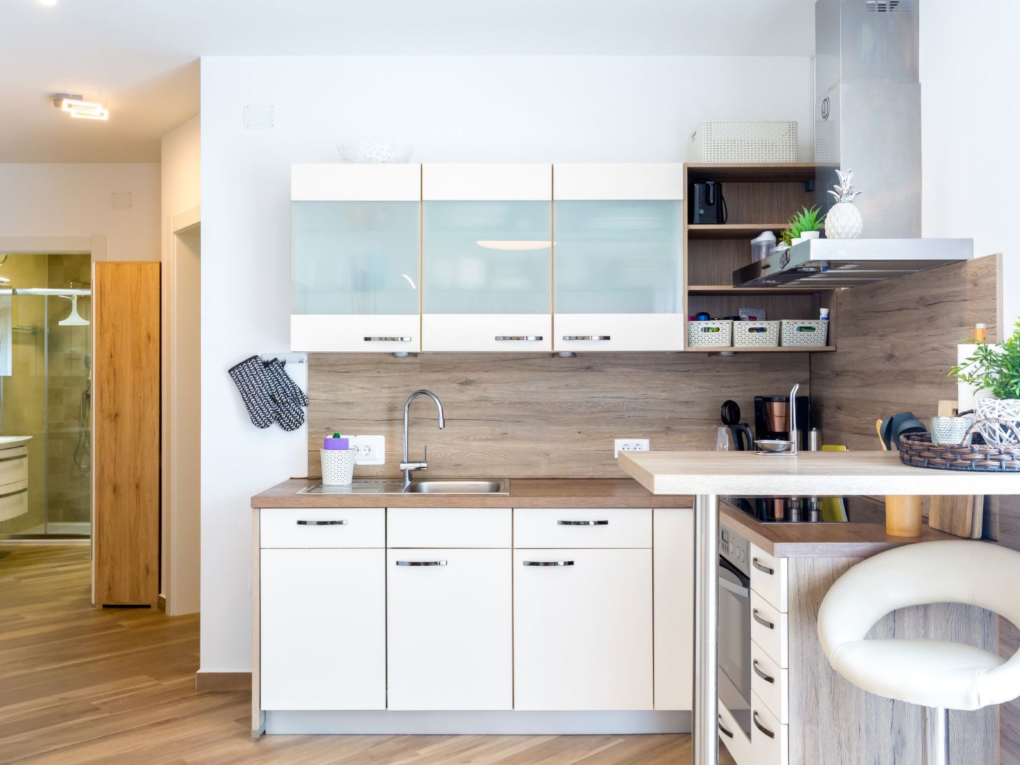 Photo of Modernes Apartment As Veliki mit Terrasse