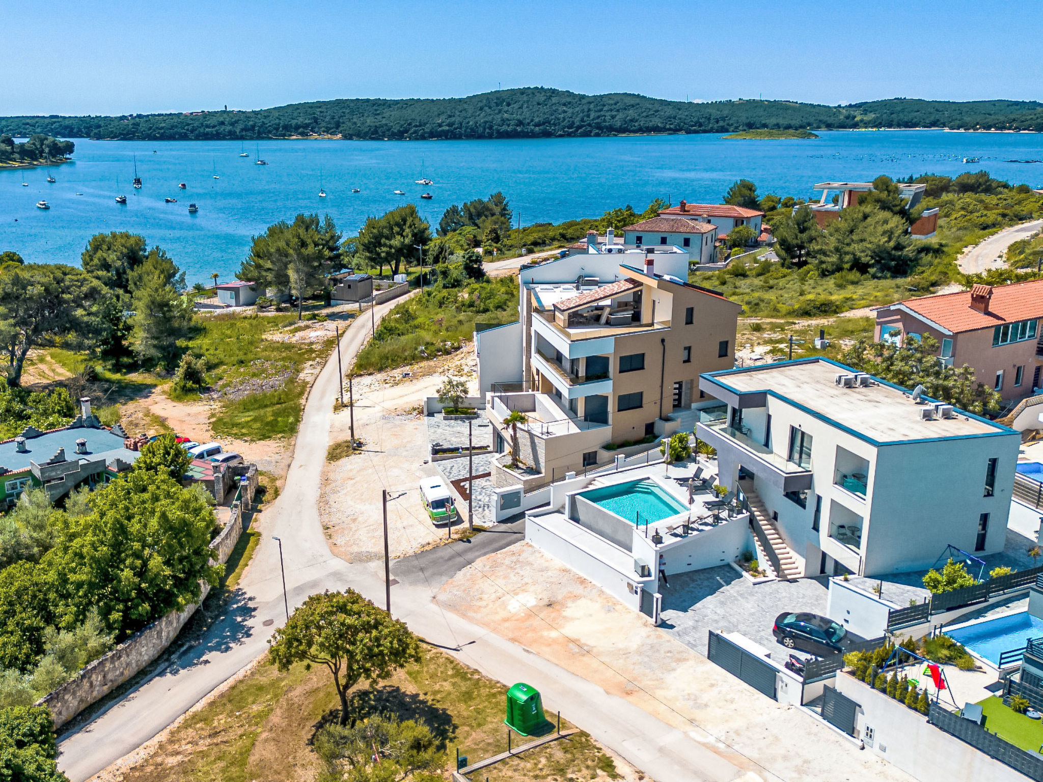 Villa Delfin mit Pool - Draußen