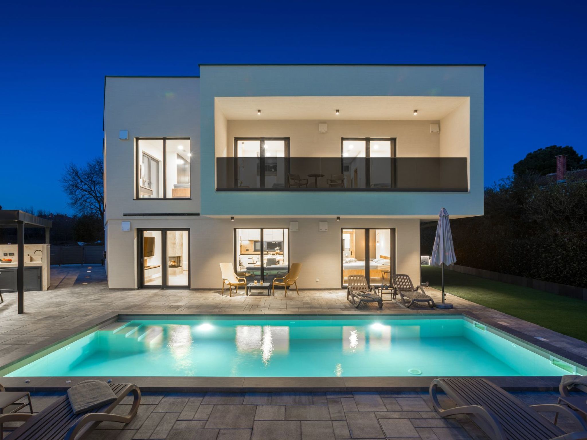 Vakantiehuis met privé zwembad in Medulin (Kroatië) voor 8 personen