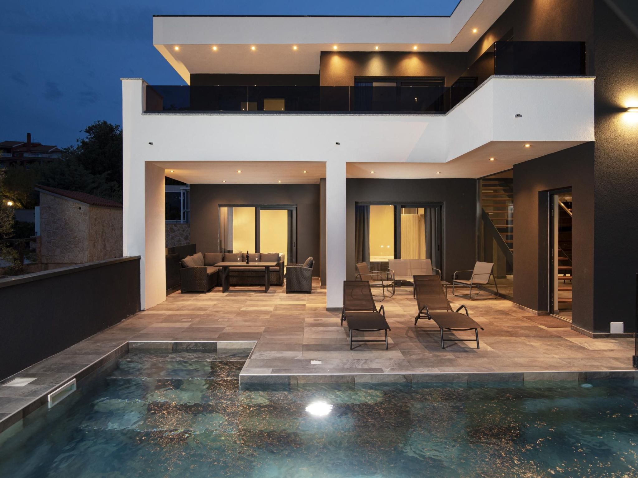 Villa Blick Istrien in der Nähe des Meeres-Binnen