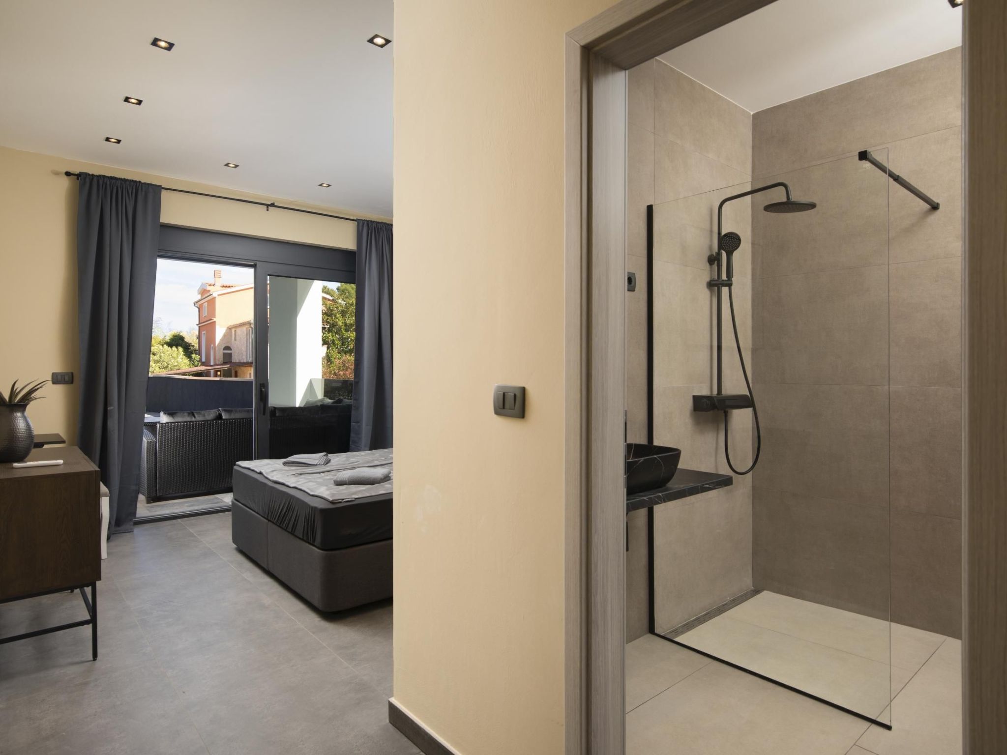 Villa Blick Istrien in der Nähe des Meeres-Binnen