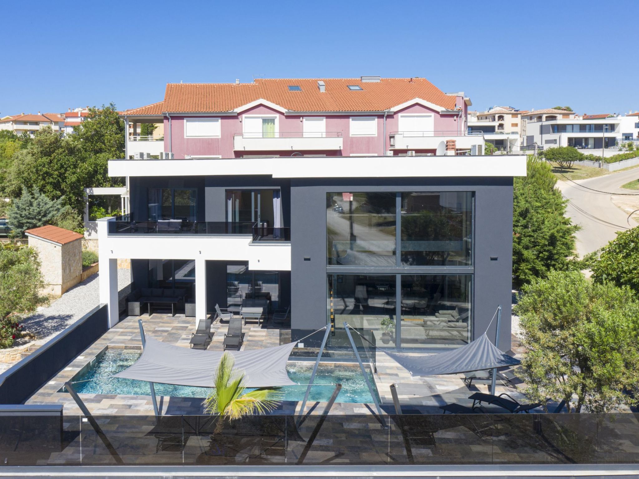 Villa Blick Istrien in der Nähe des Meeres-Binnen