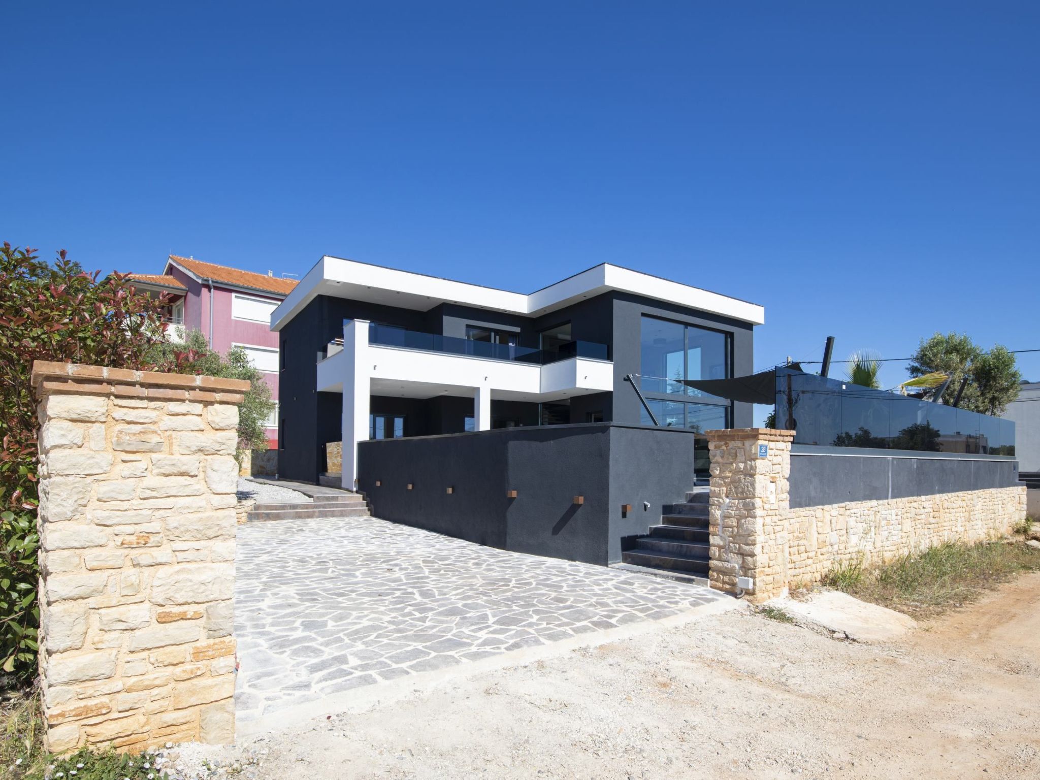 Villa Blick Istrien in der Nähe des Meeres-Binnen