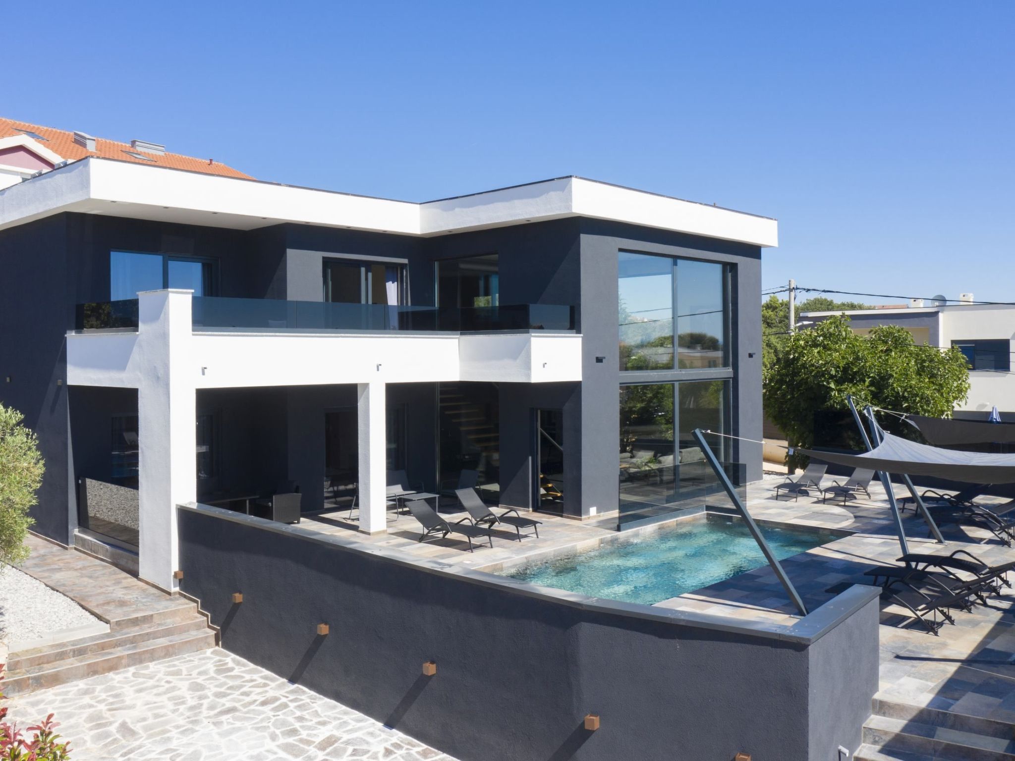 Villa Blick Istrien in der Nähe des Meeres-Binnen