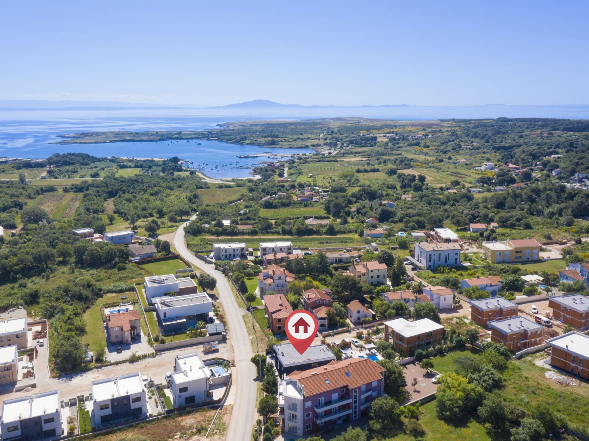 Villa Blick Istrien in der Nähe des Meeres-Binnen