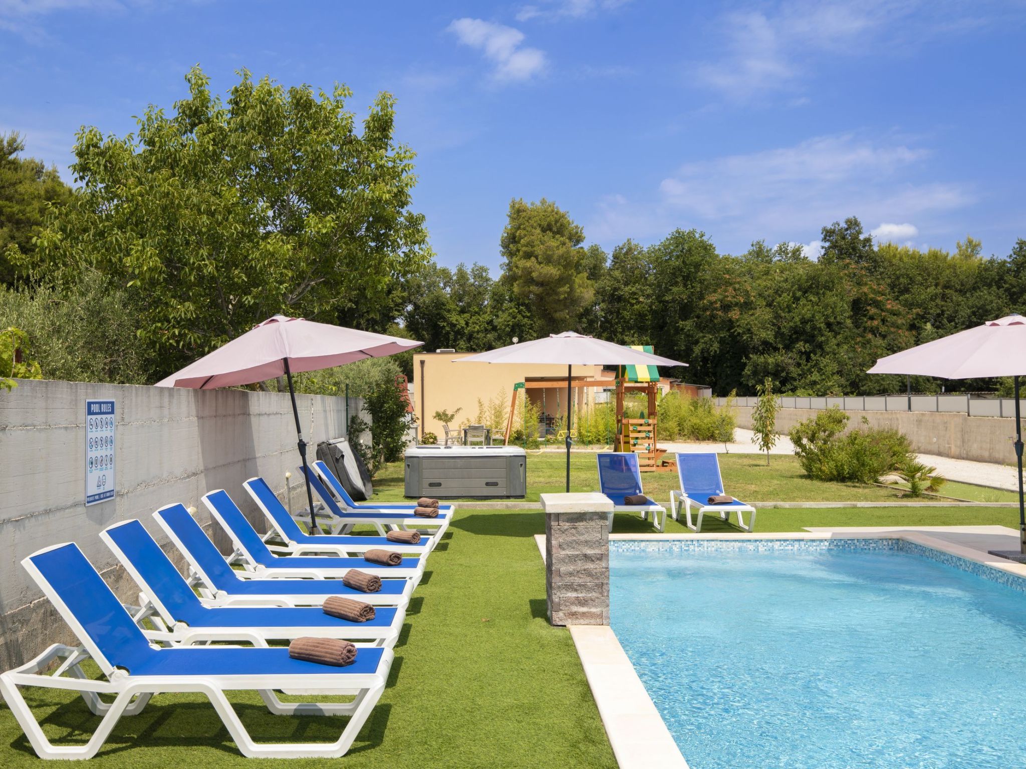 Feriensiedlung Stancija Matošić-Drinnen