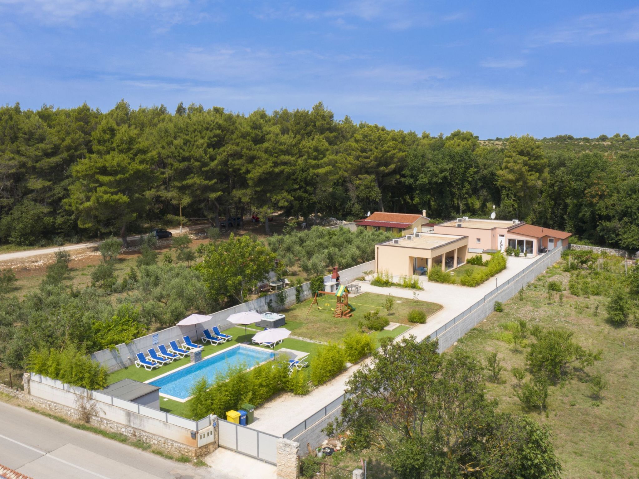 Feriensiedlung Stancija Matošić-Drinnen