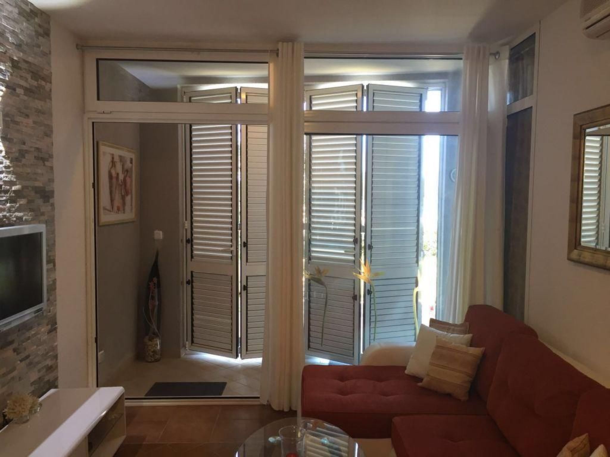 Direkt am Meer liegendes Apartment mit Garten-Binnen