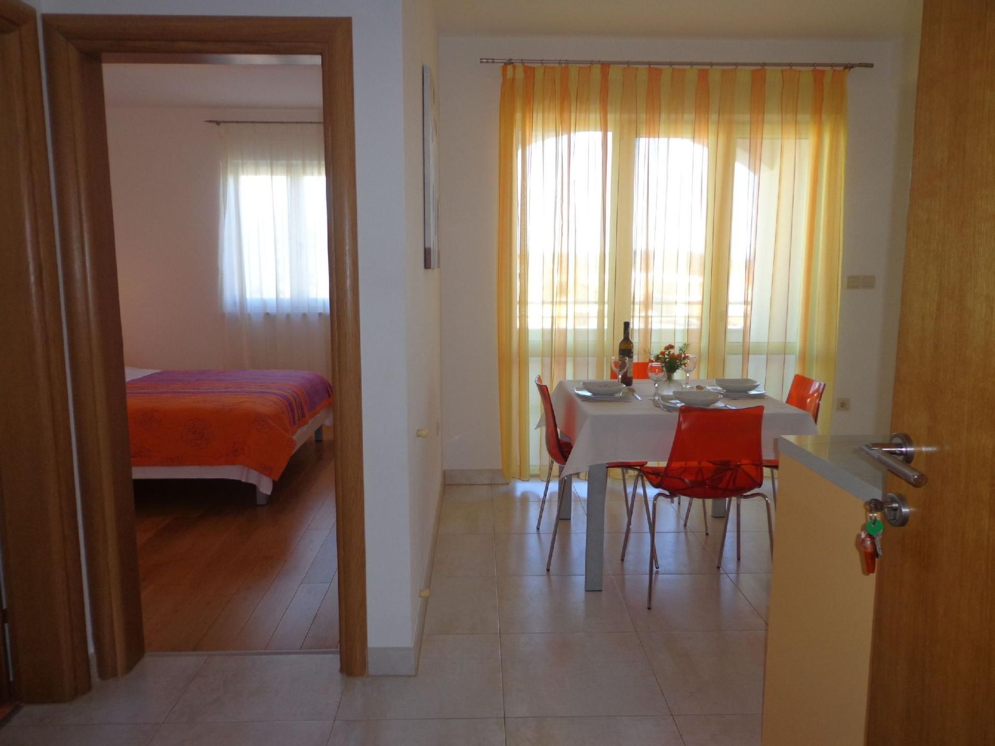 Mit Blick auf das Wasser