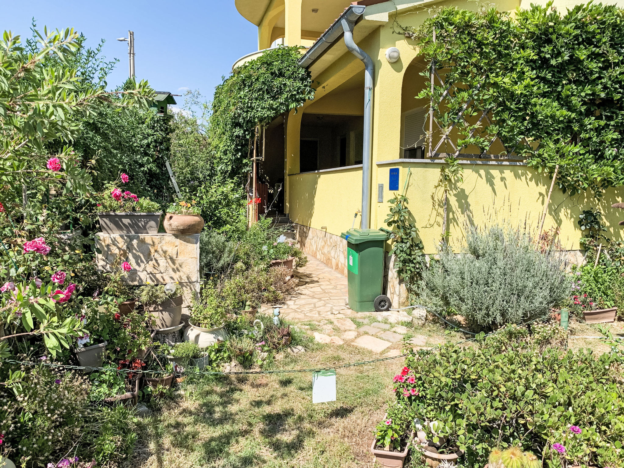 Große Ferienwohnung in Ližnjan mit Offenem Kamin - Buiten