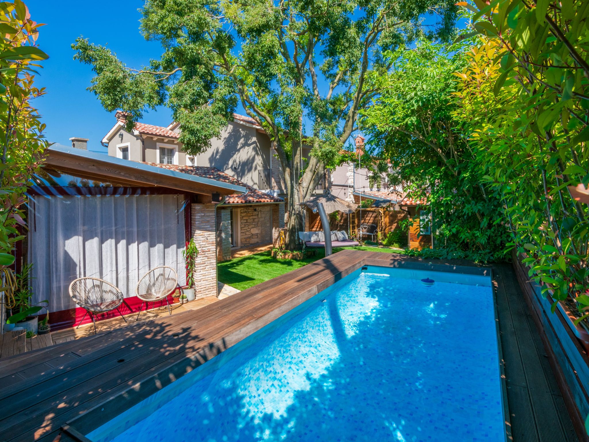 Rustic cozy house Pupy mit private pool und kino-Binnen