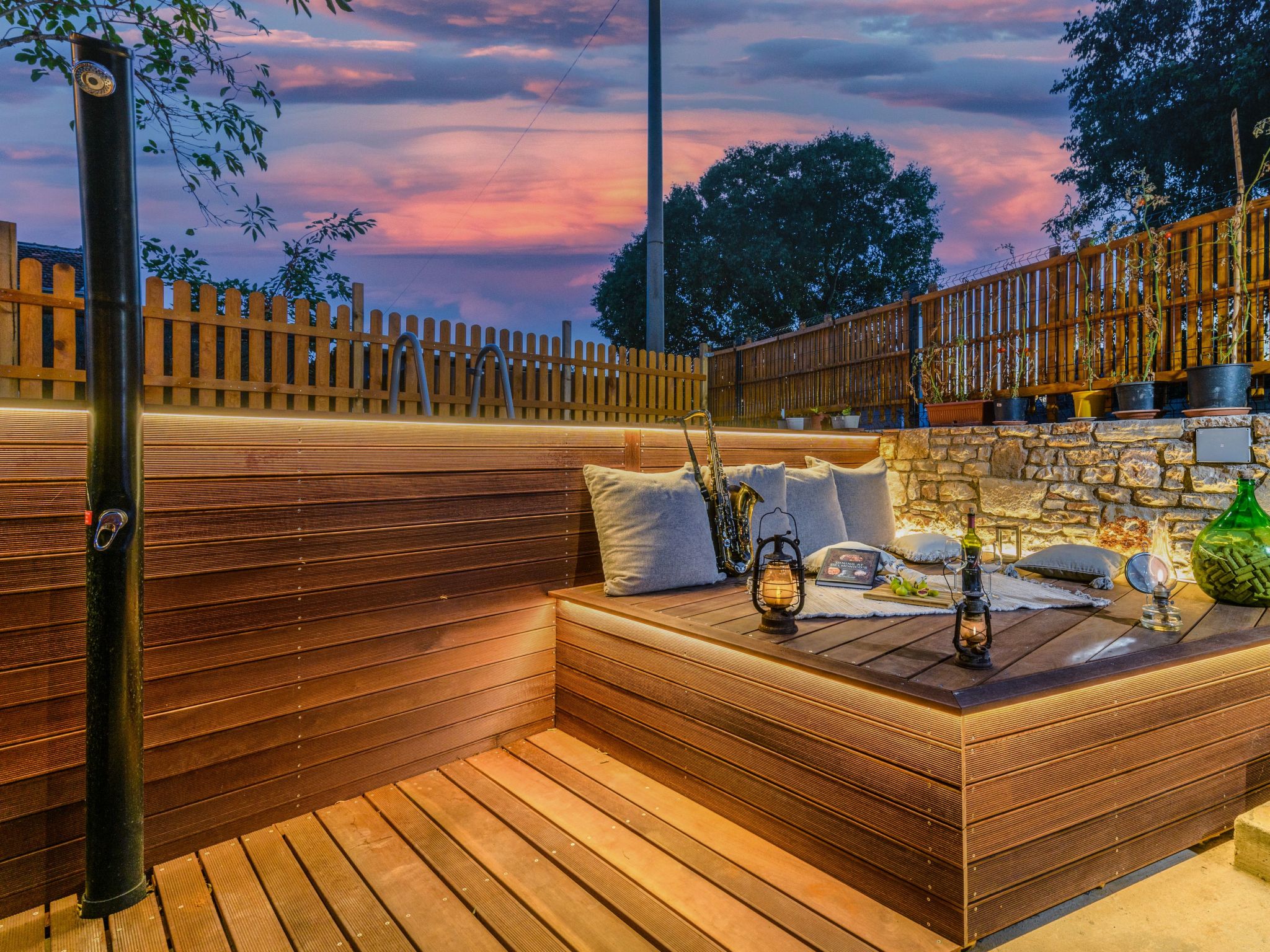 Rustic cozy house Pupy mit private pool und kino-Binnen