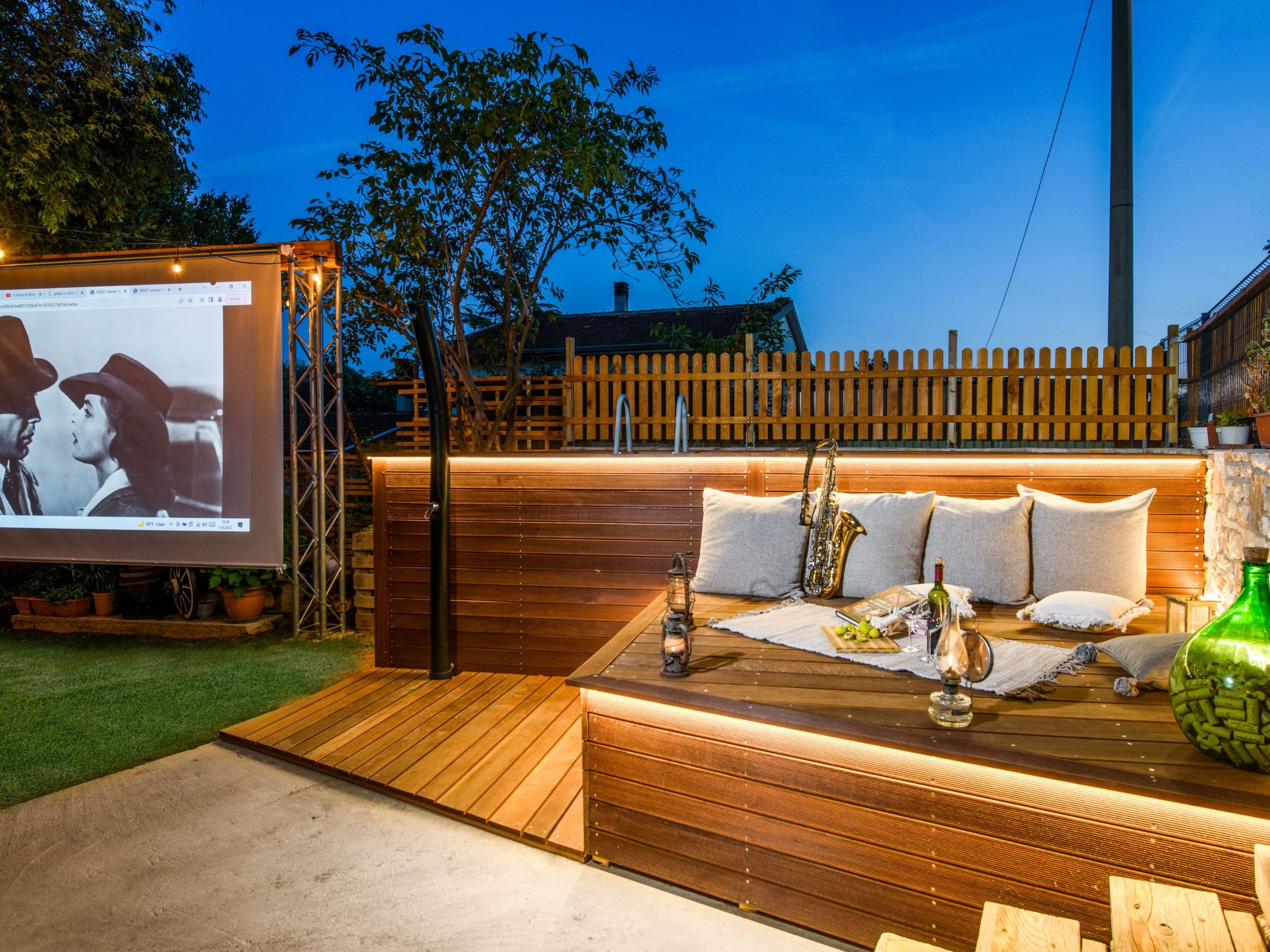 Rustic cozy house Pupy mit private pool und kino-Binnen