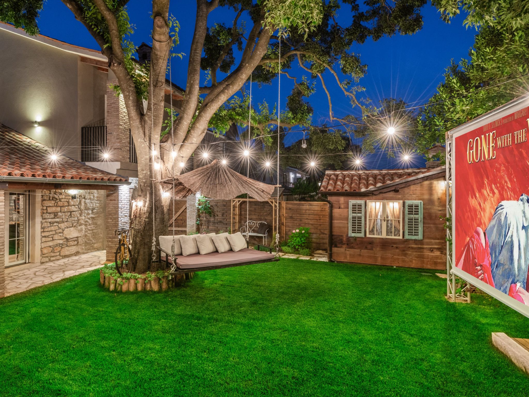 Rustic cozy house Pupy mit private pool und kino-Binnen