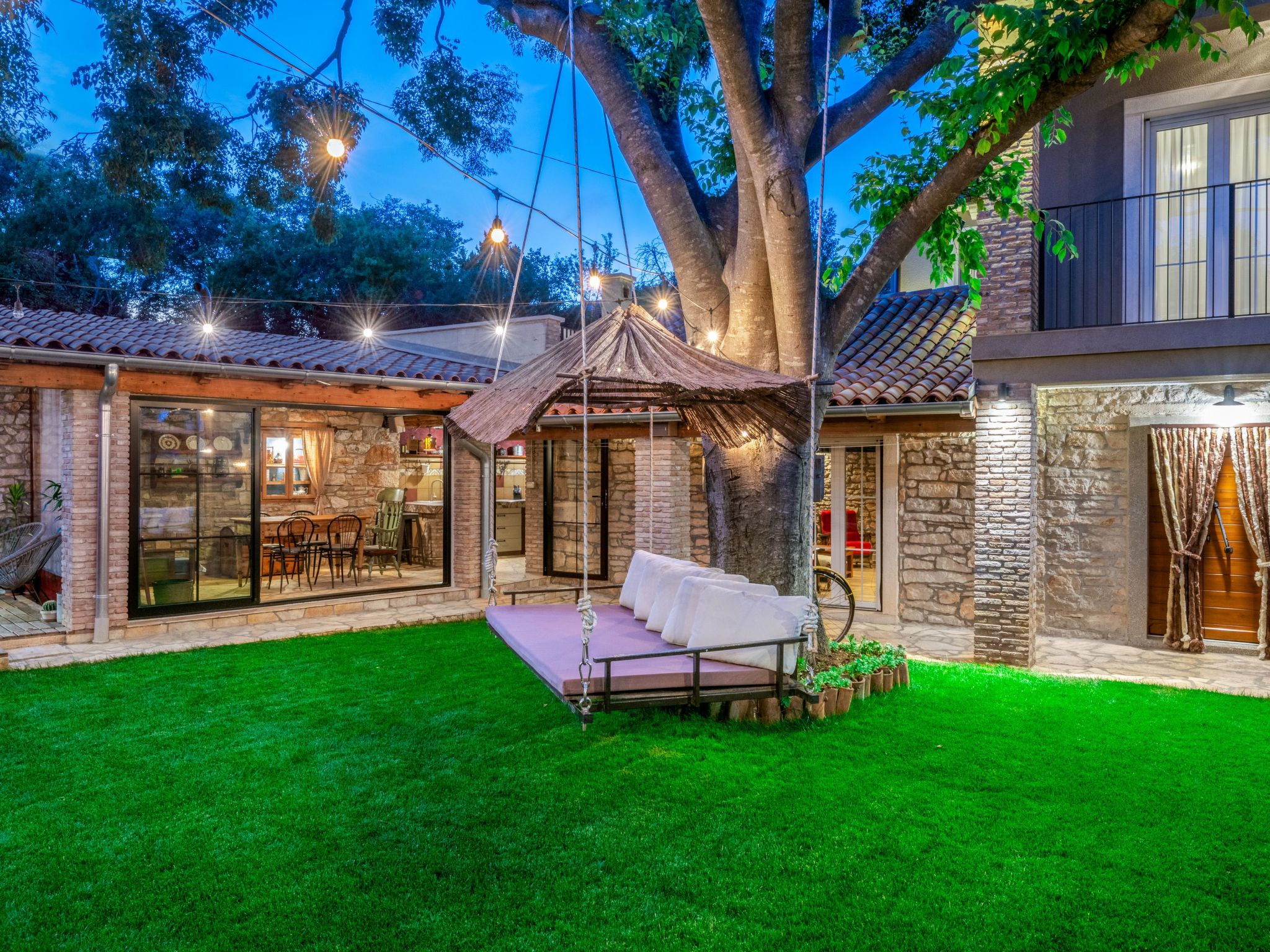 Rustic cozy house Pupy mit private pool und kino-Binnen