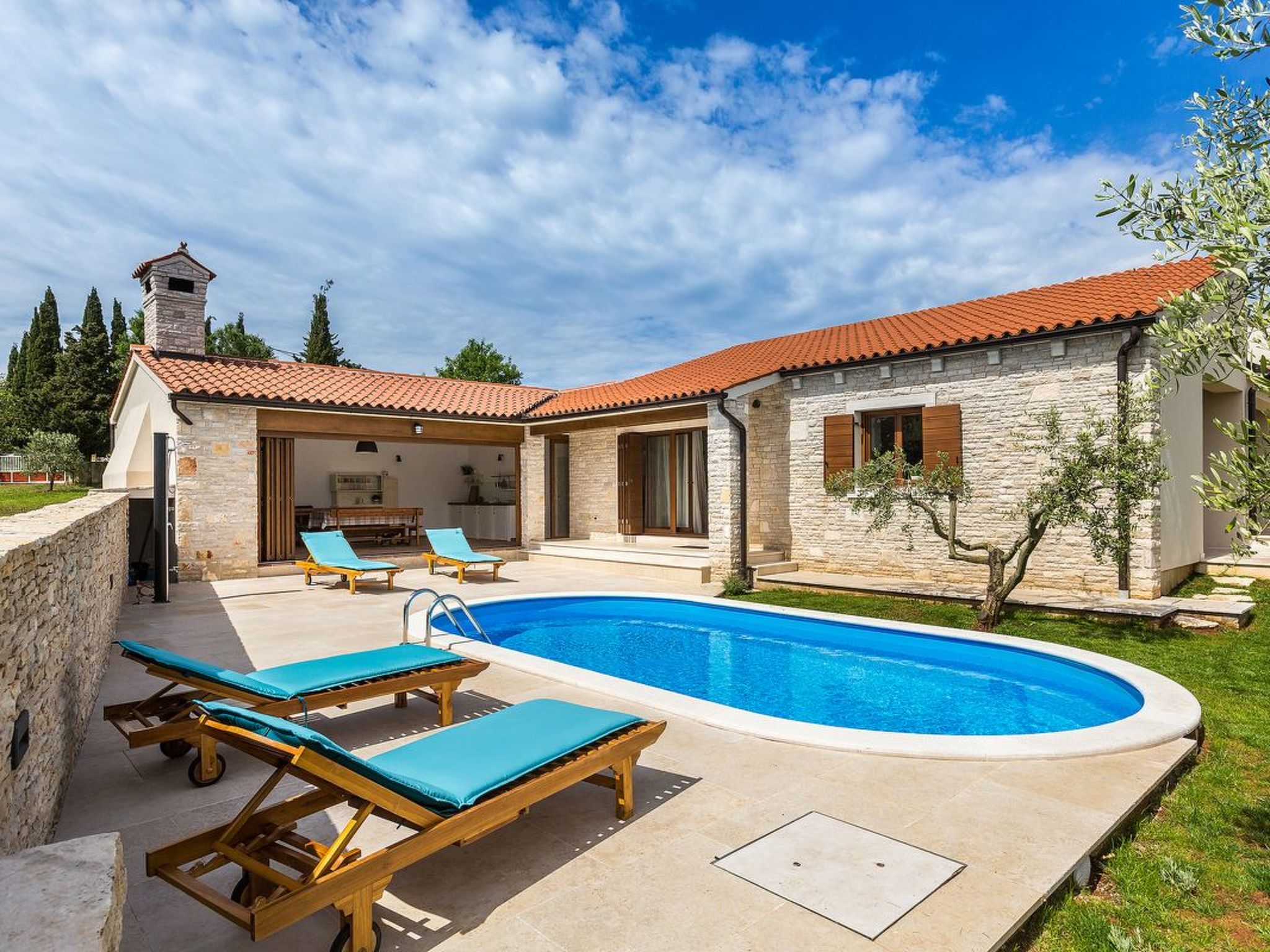 Vakantiehuis met privé zwembad in Divsici (Kroatië) voor 6 personen