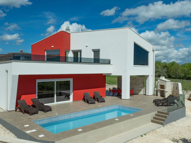 7-persoons villa Lumi met privézwembad en zeezicht in Krnica in Krnica