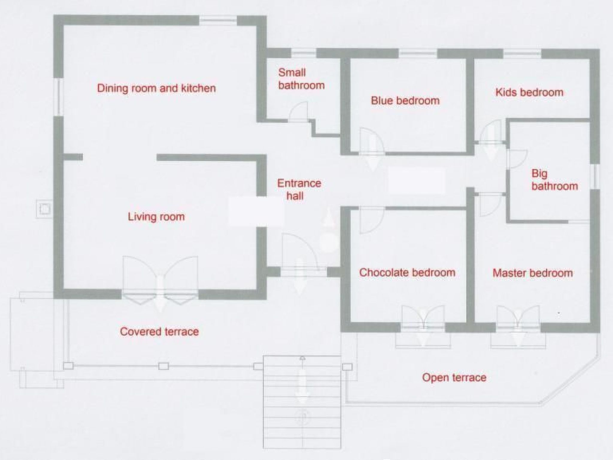 Komfortable, ruhige Erdgeschoss-Ferienwohnung-Drinnen