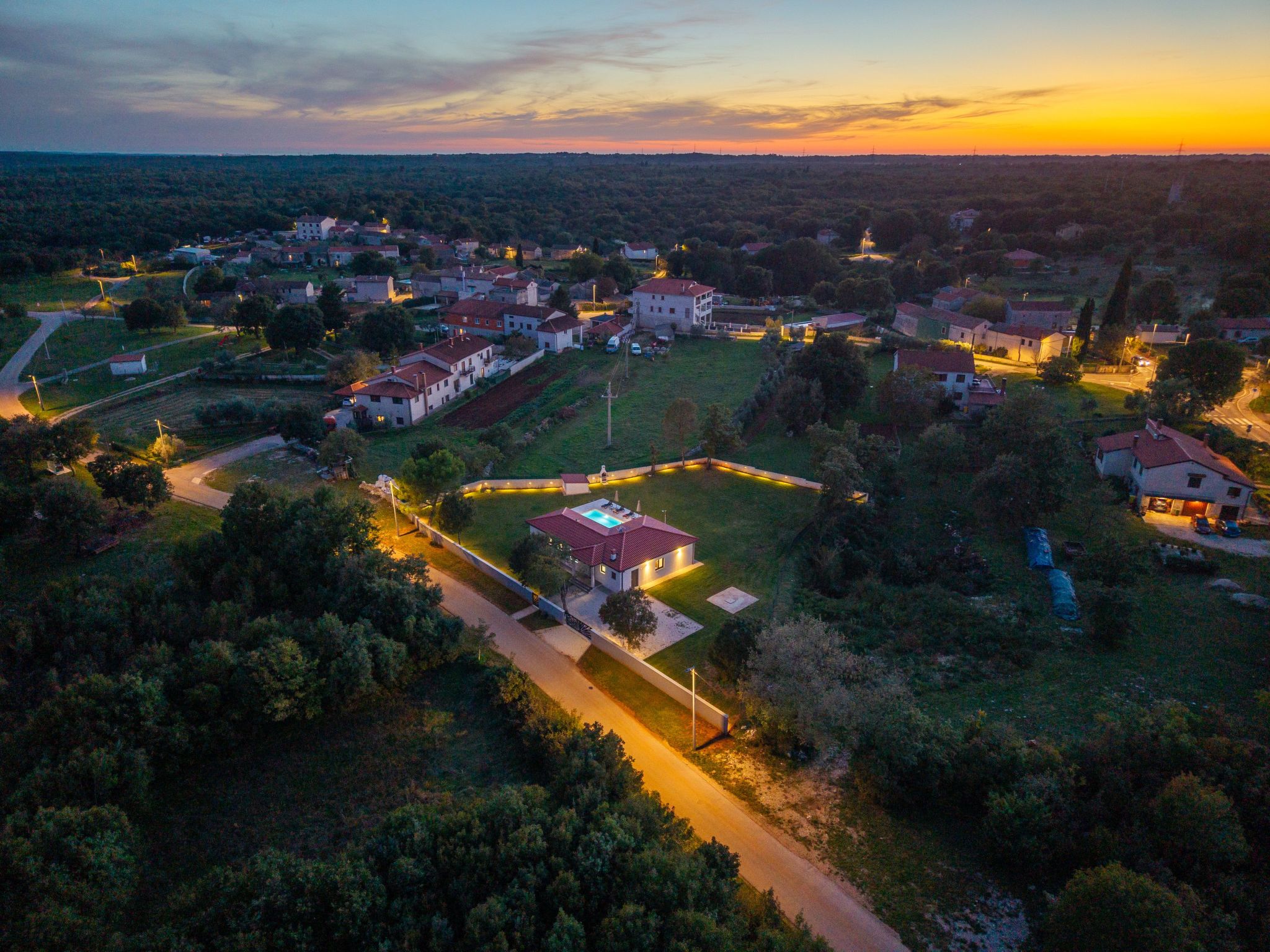 Moderne Villa bei Barban-Binnen