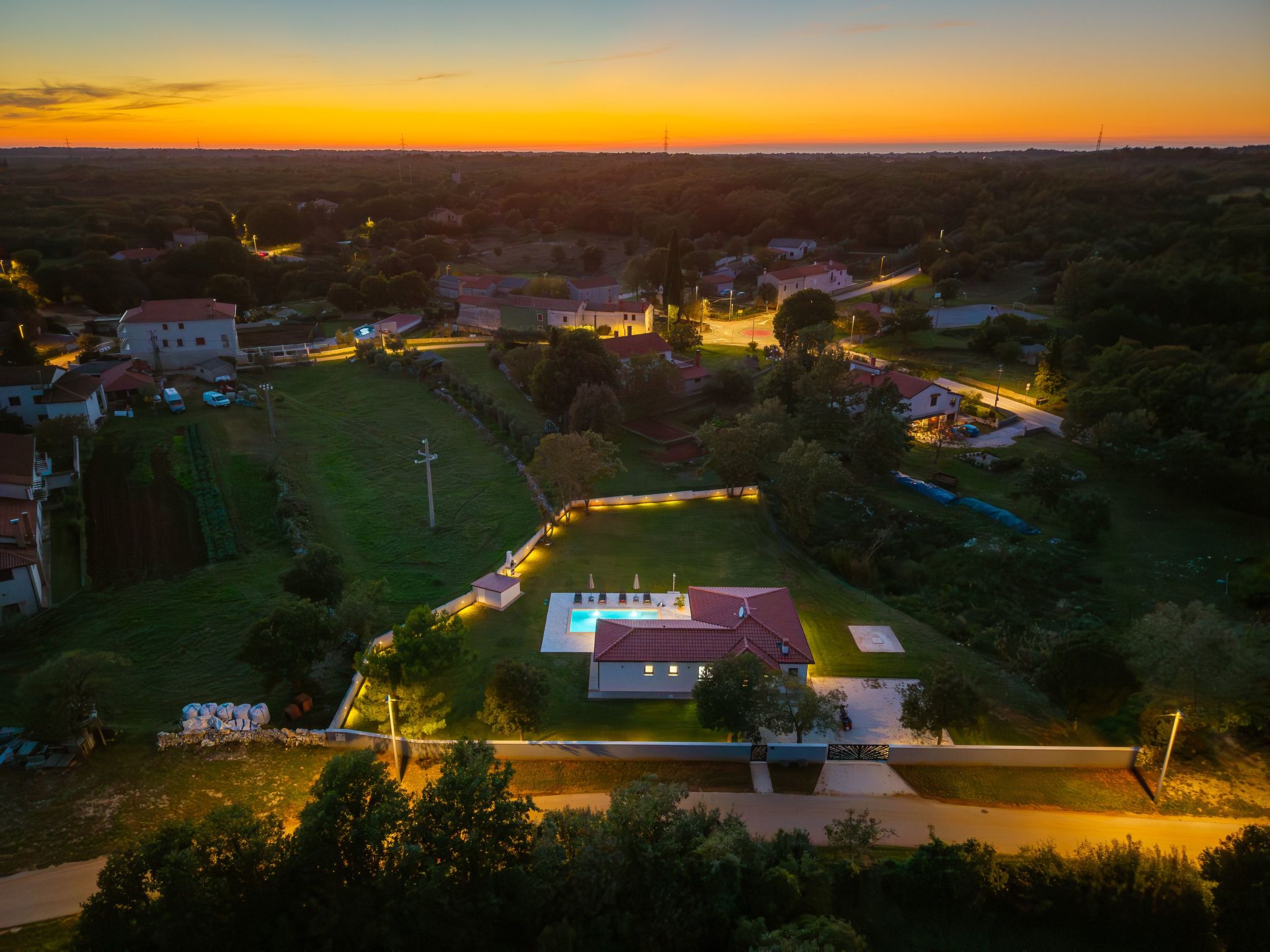 Moderne Villa bei Barban-Binnen