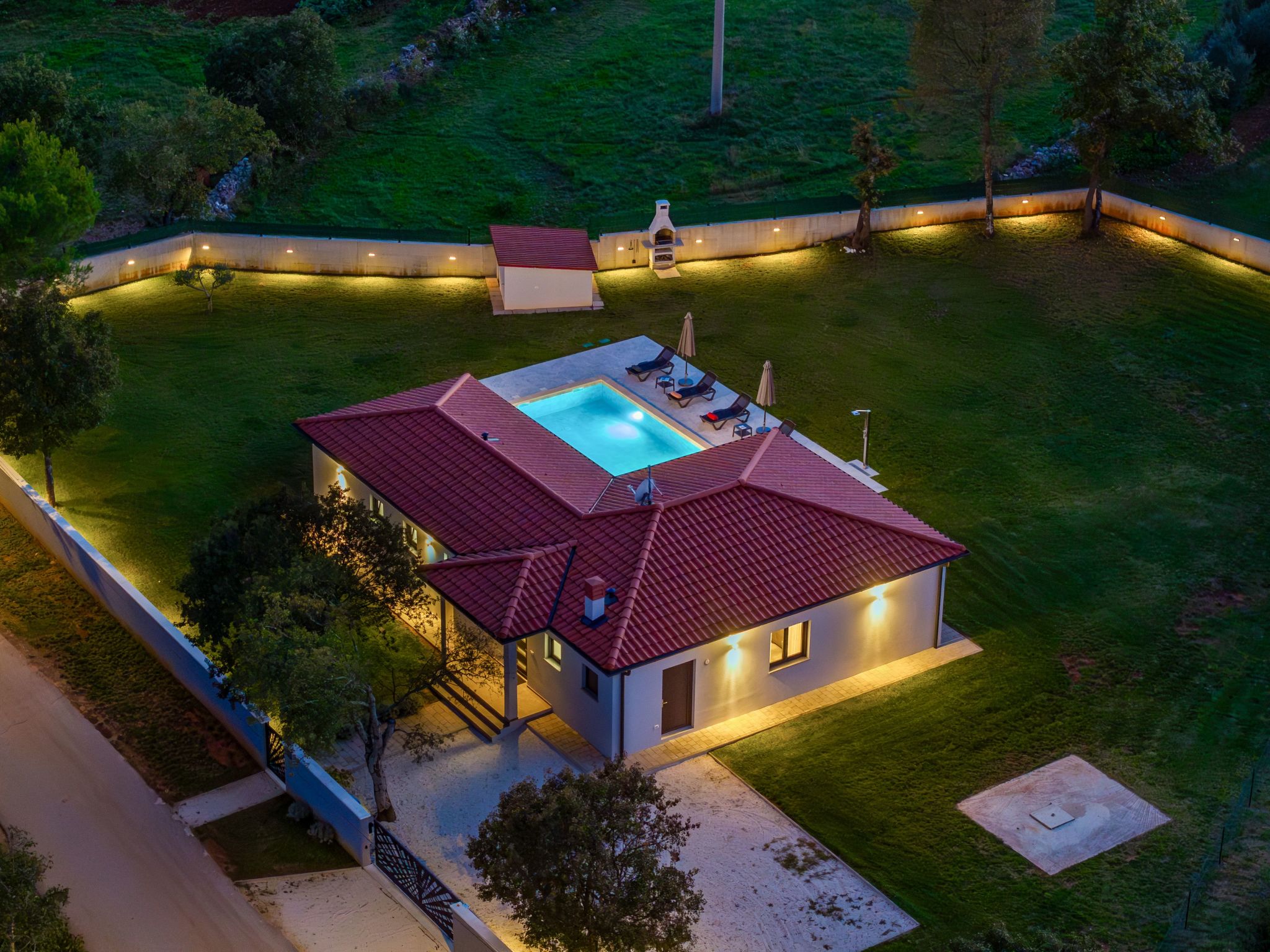 Moderne Villa bei Barban-Binnen