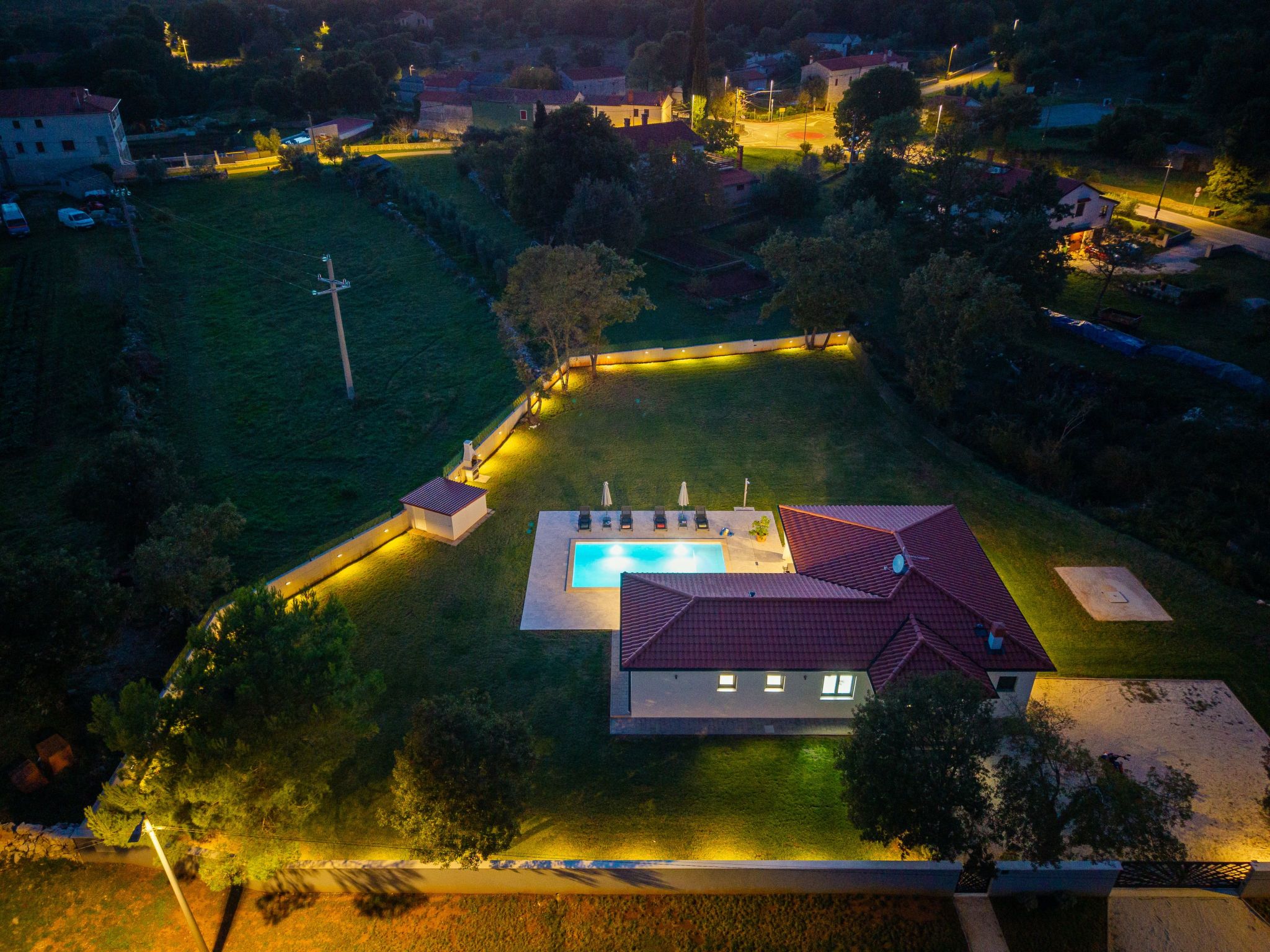 Moderne Villa bei Barban-Binnen