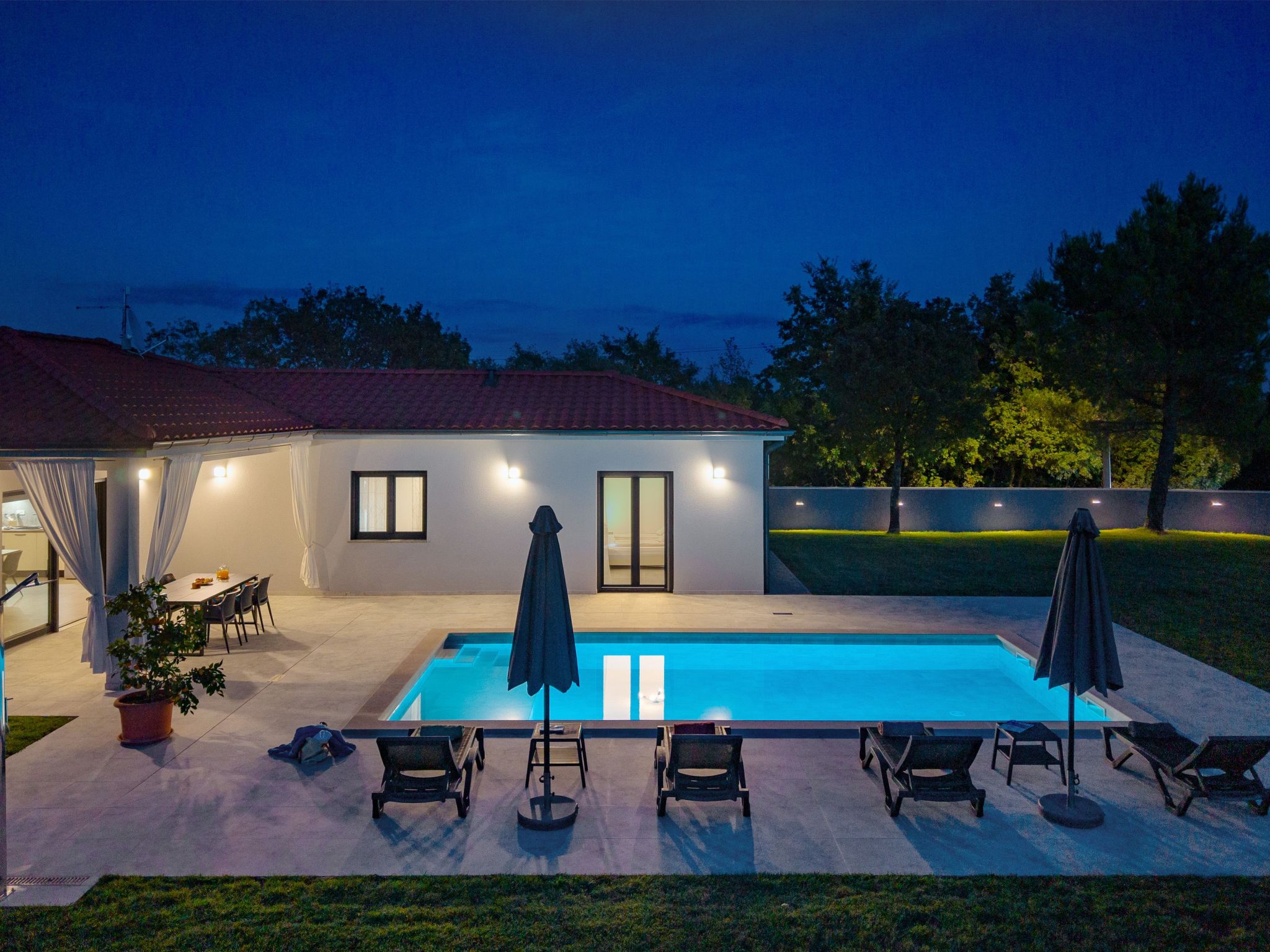 Moderne Villa bei Barban-Binnen