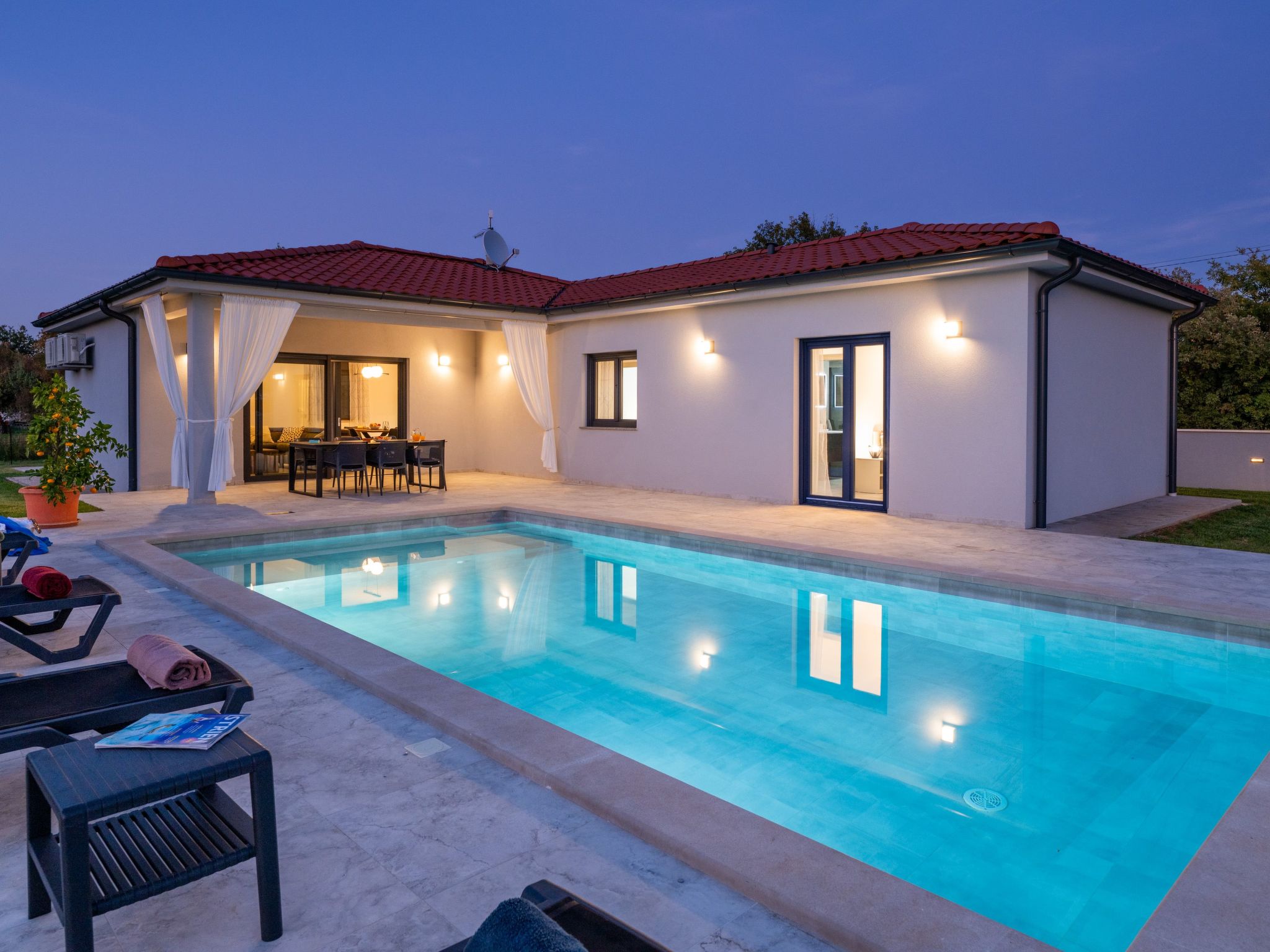 Moderne Villa bei Barban-Binnen