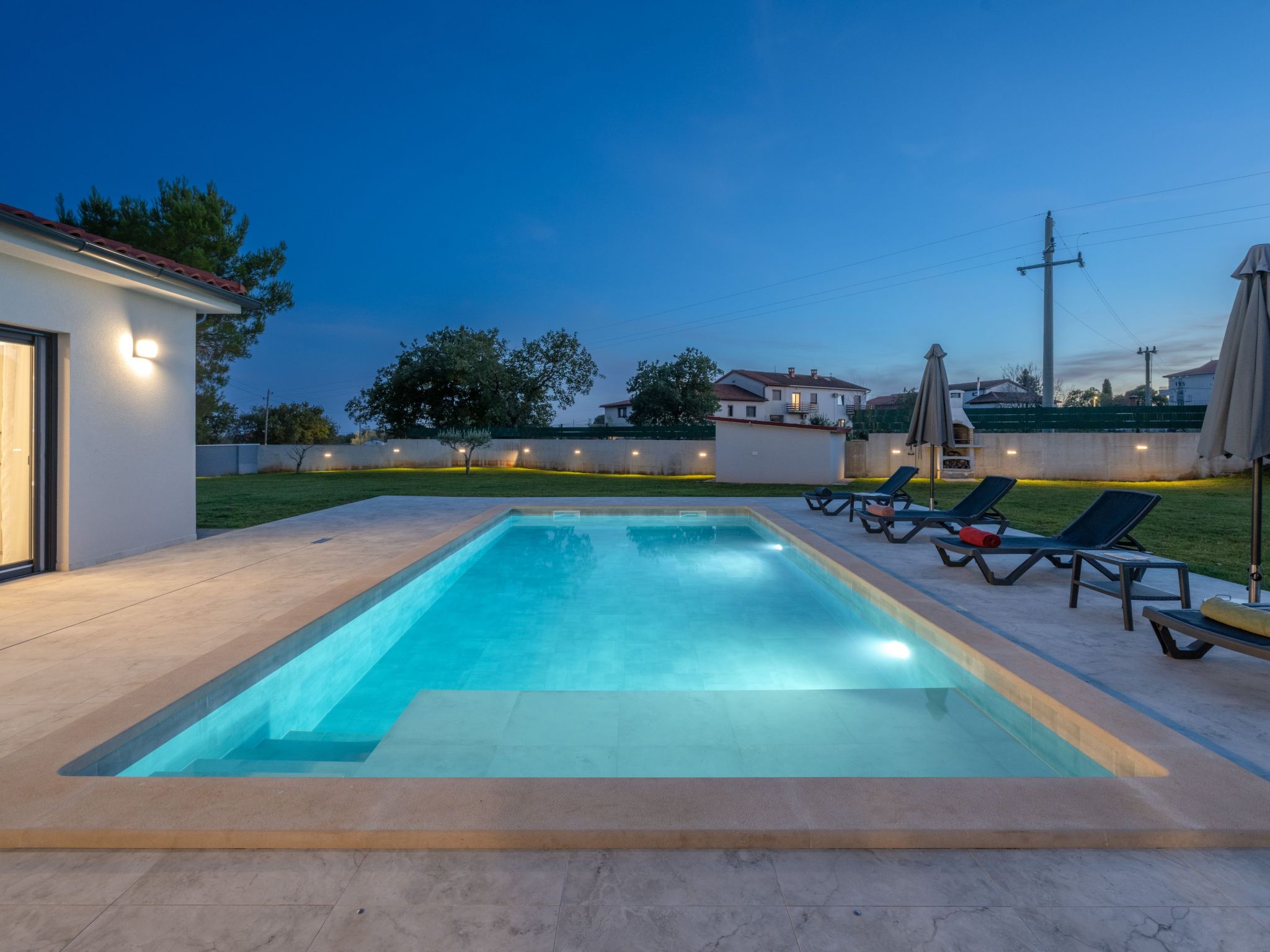 Moderne Villa bei Barban-Binnen