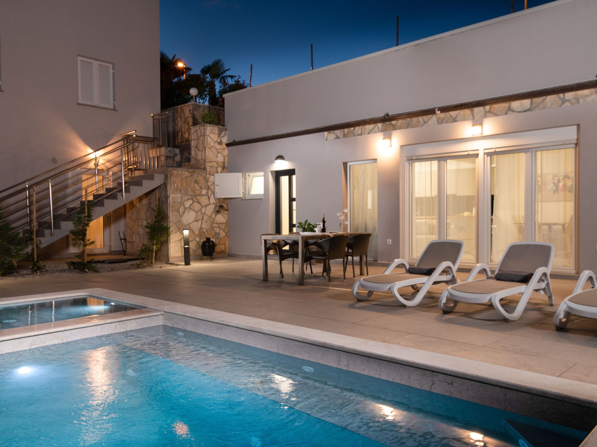 Vakantiehuis met privé zwembad in Rabac (Kroatië) voor 6 personen