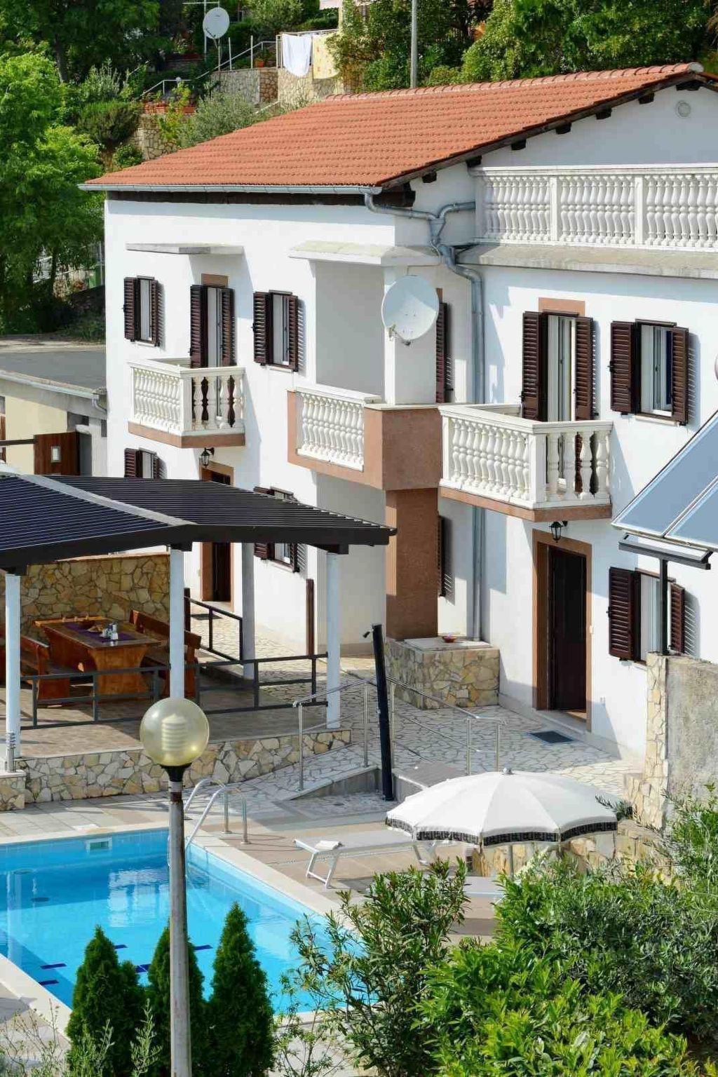 Vakantiehuis met privé zwembad in Rabac (Kroatië) voor 8 personen