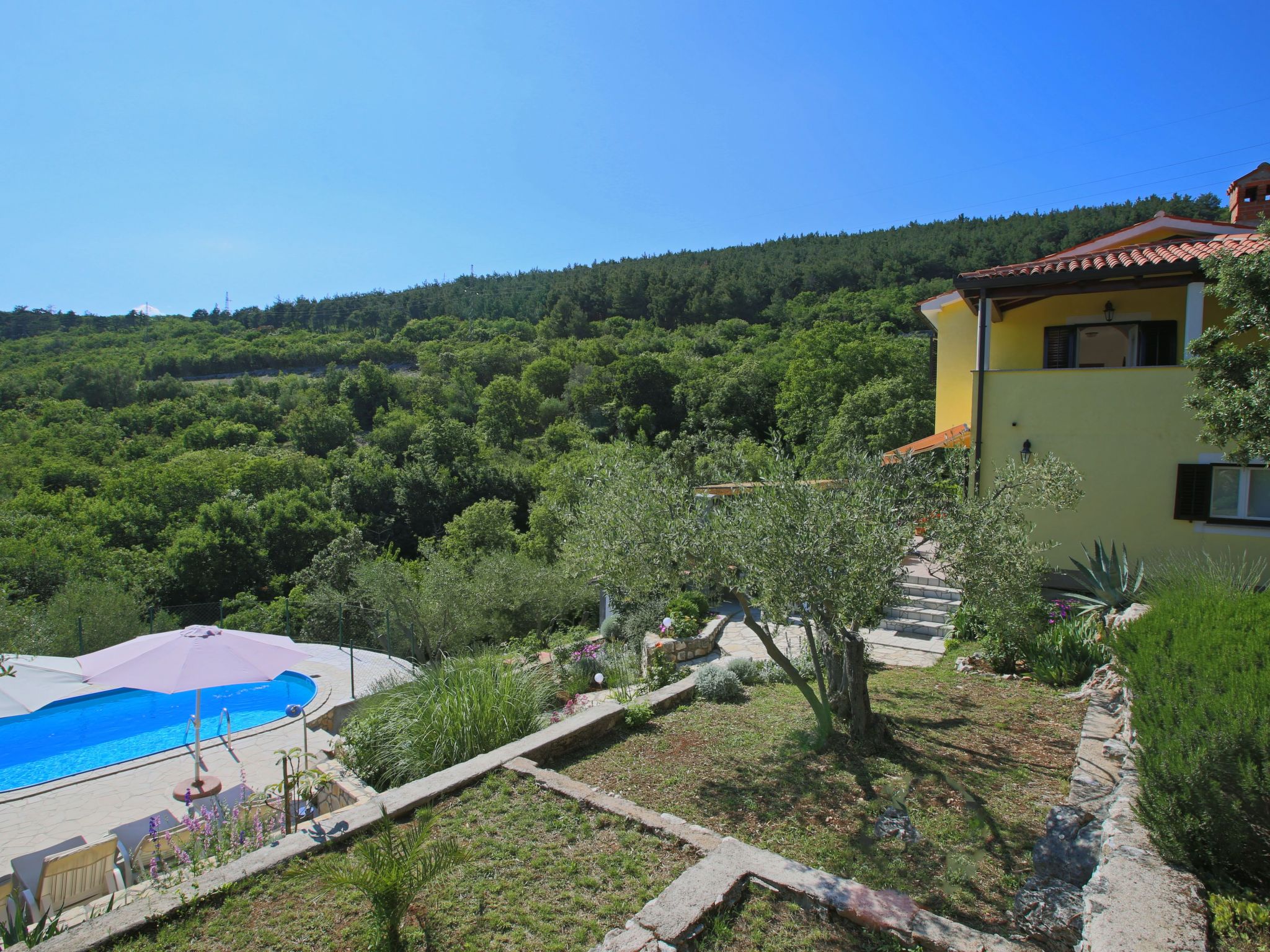 Mit eigenem Pool und schönem Meerblick-Binnen