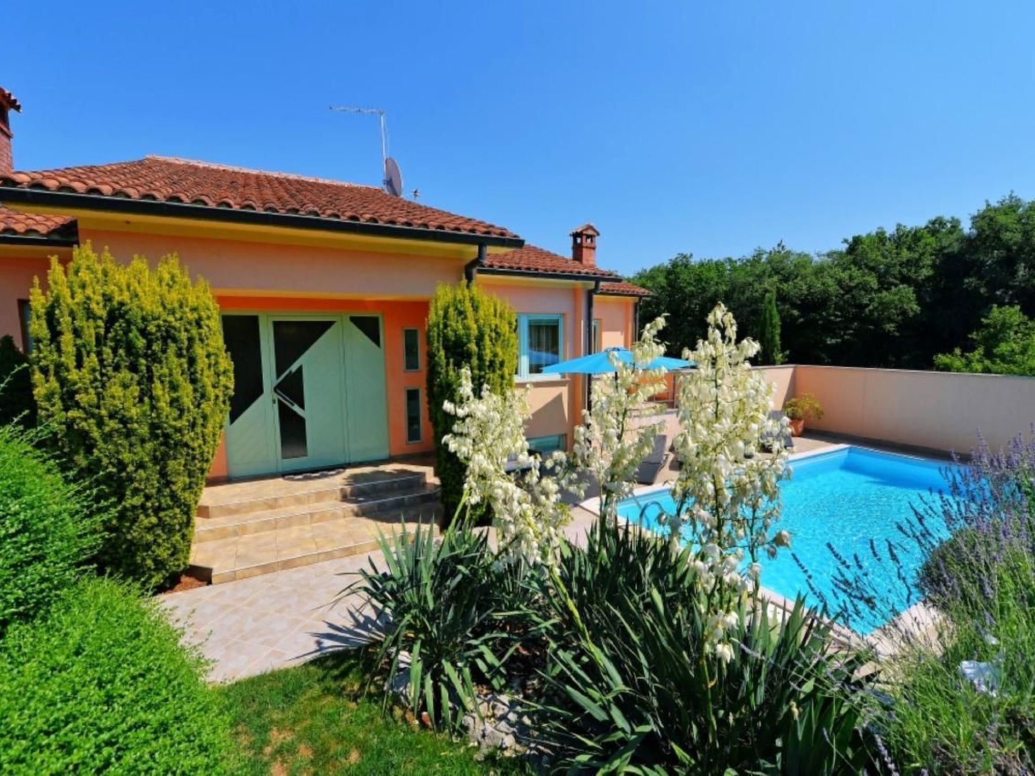 Villa Steffani in Kapelica, Istrien mit Pool-Binnen