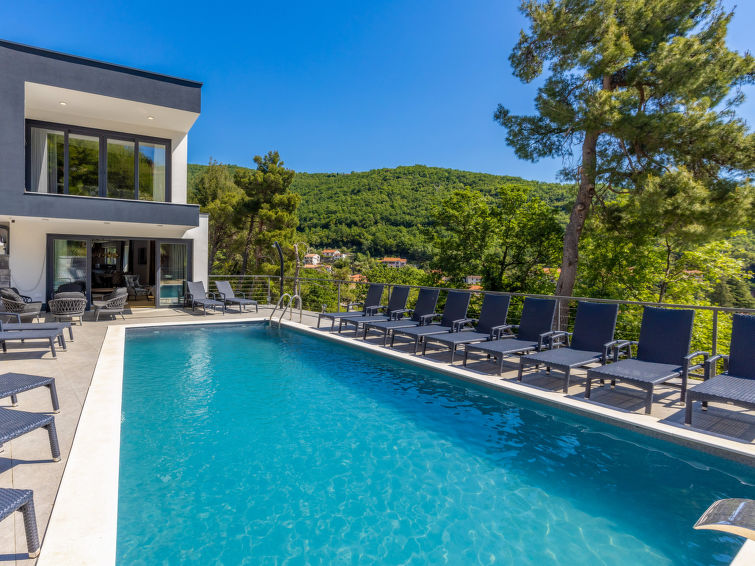 Vakantiehuis met privé zwembad in Moscenicka Draga (Kroatië) voor 12 personen