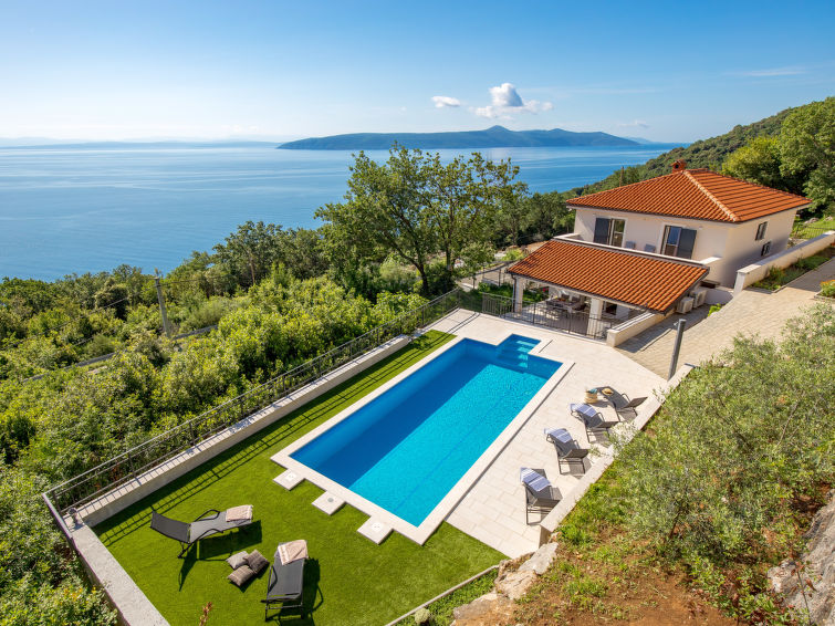 Vakantiehuis met privé zwembad in Moscenicka Draga (Kroatië) voor 8 personen