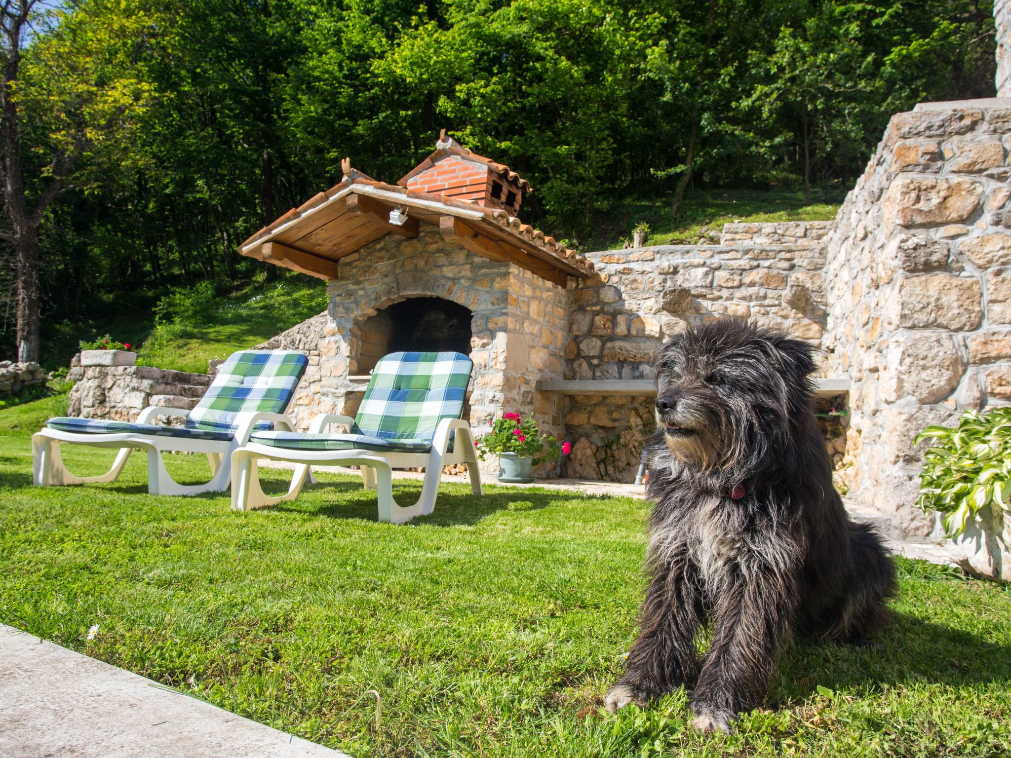 In Lovranska Draga mit großem Kamin-Binnen