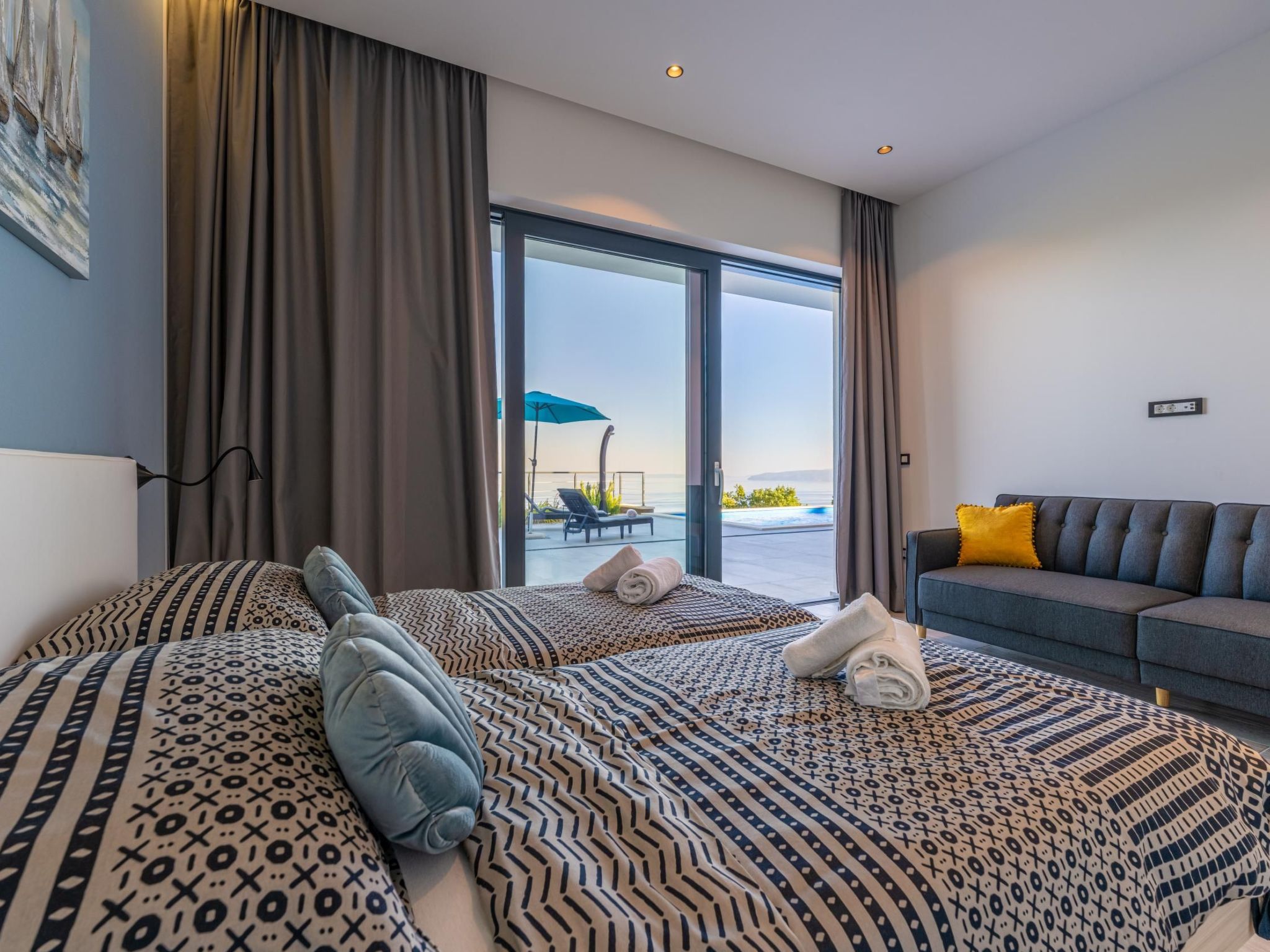 Schönes Ferienhaus Villa Ziganto-Dedans