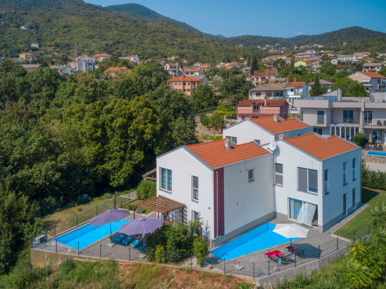 Privézwembad en luxe in vakantiehuis Races in Pobri, Opatija in Opatija
