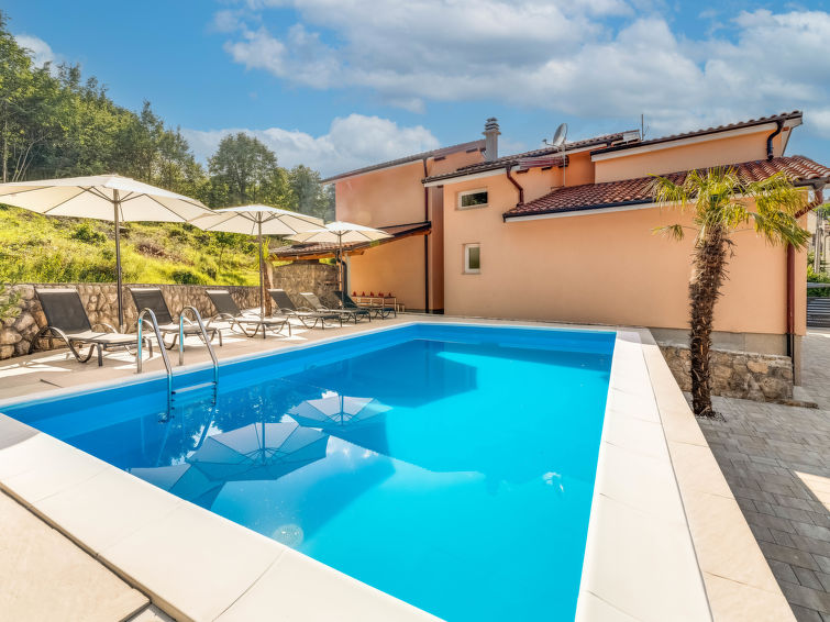 Verwarmd zwembad en whirlpool bij appartement Matej in Opatija/Matulji in Opatija/Matulji