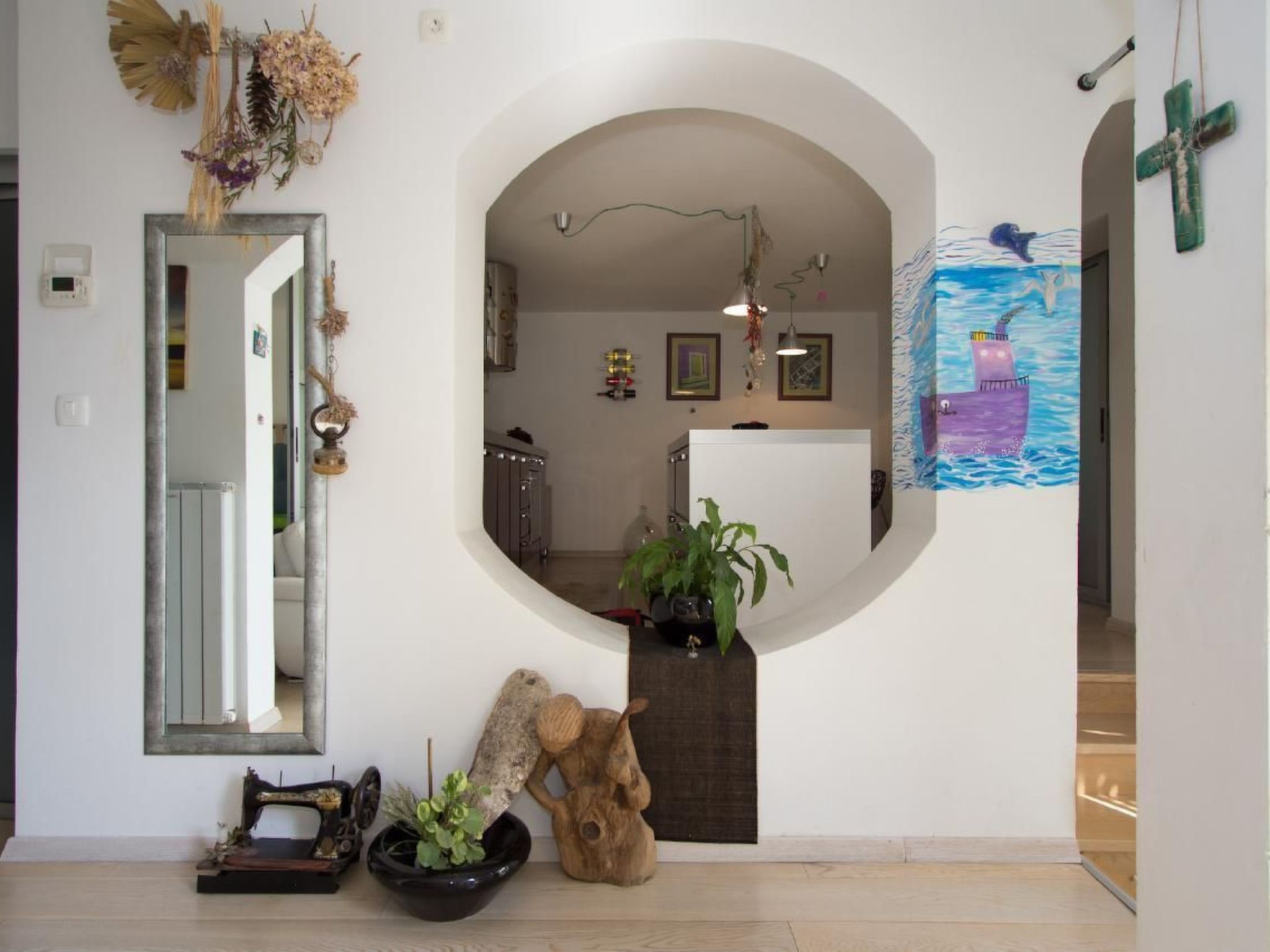 Wohnung in Rijeka mit Terrasse und Grill-Binnen