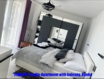 Compacte studio met balkon op 2 km van zee in Rijeka - thumbnail 1
