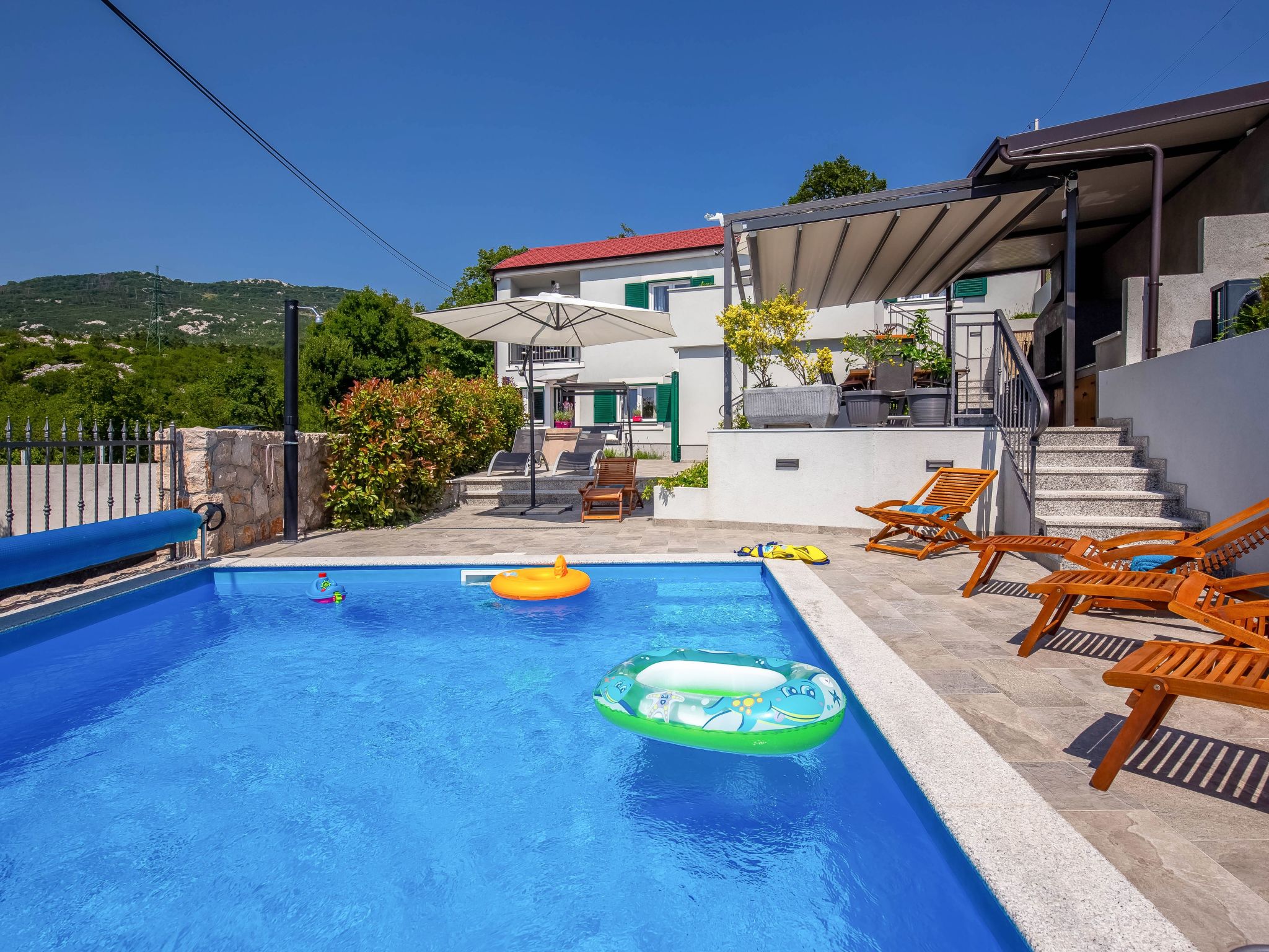Vakantiehuis met privé zwembad in Hreljin (Kroatië) voor 10 personen