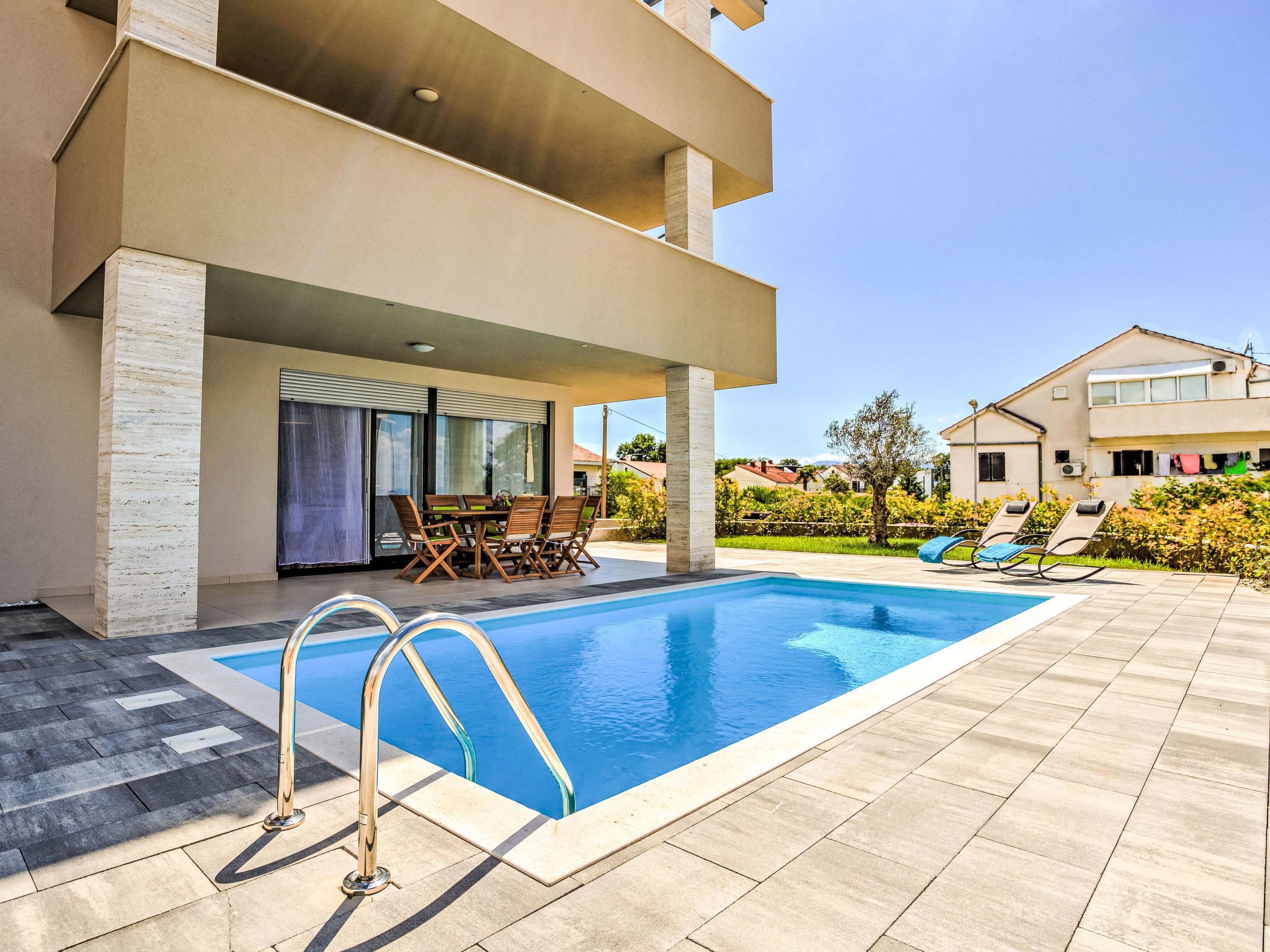 Vakantiehuis met privé zwembad in Krk/Malinska (Kroatië) voor 6 personen