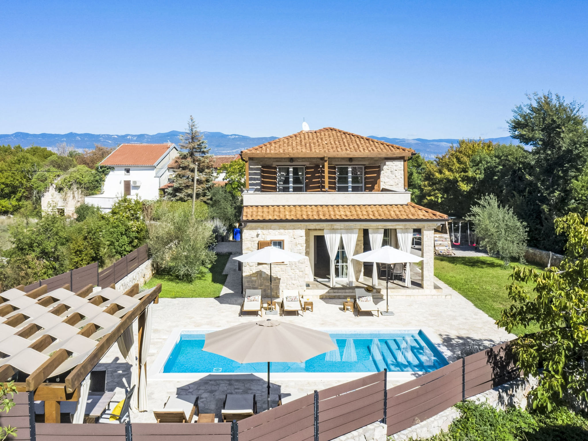 Villa Mediterranean Villa LuLu on Krk – Vue aérienne, photo 57 sur 77