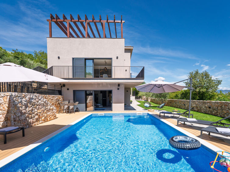 Villa Le Maris in Dobrinj: Luxe met whirlpool en verwarmd zwembad in Krk/Dobrinj