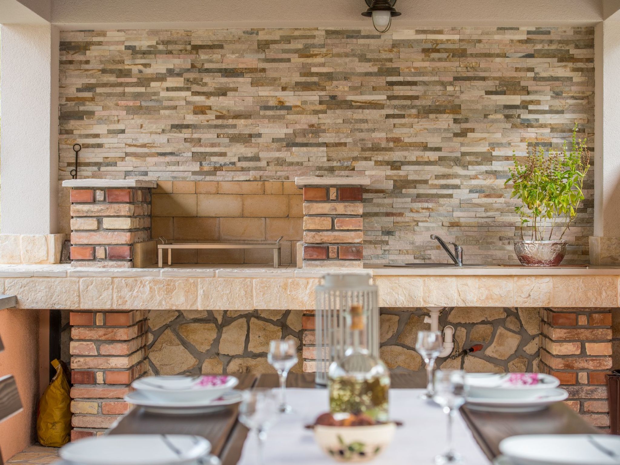 Appartement in Soline mit Großer Terrasse-Dedans