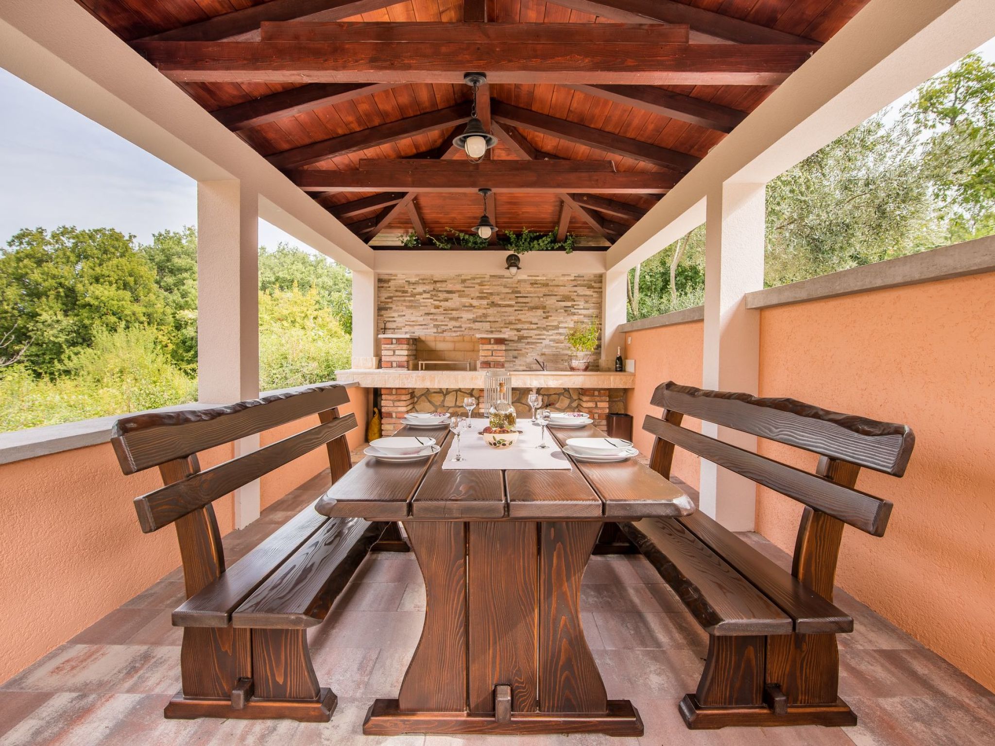 Appartement in Soline mit Großer Terrasse-Dedans